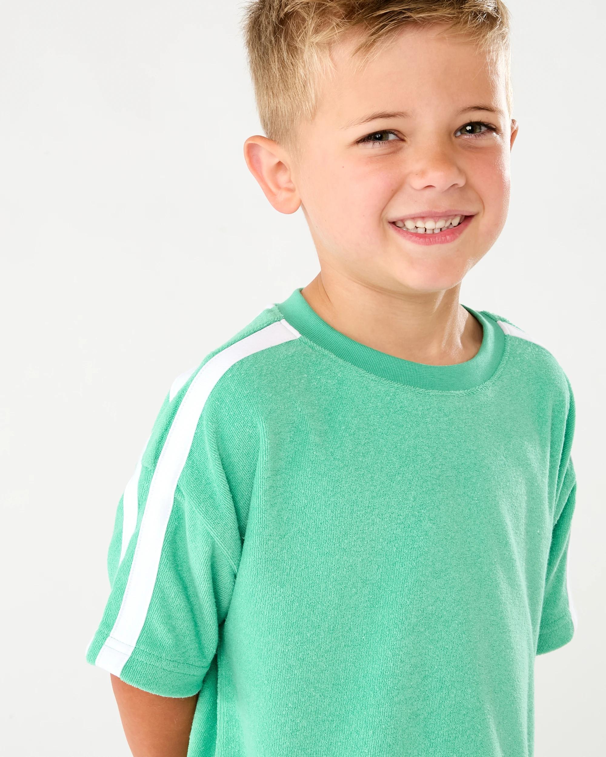 4 Terry Towelling T-shirt Grn Spruce, 4 of 6