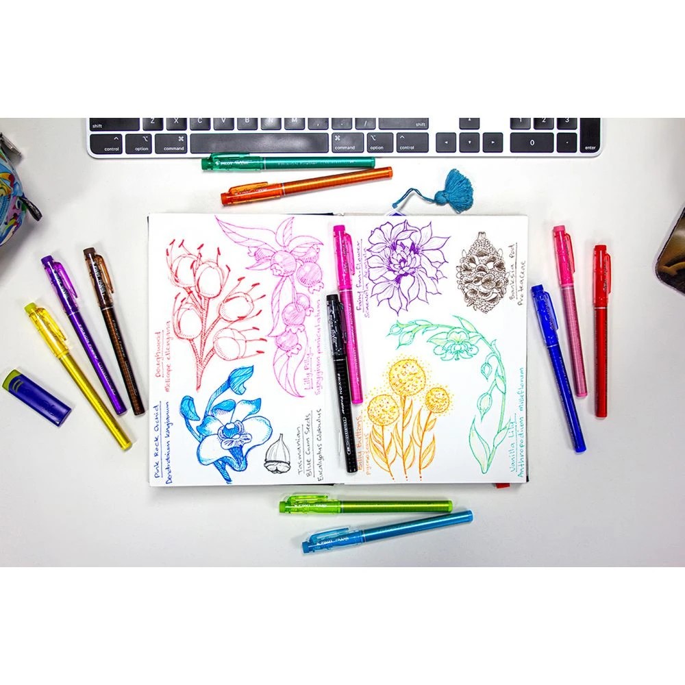 7 PILOT FriXion Erasable Fineliner 0.45mm Assorted 4 Pack, 7 of 7