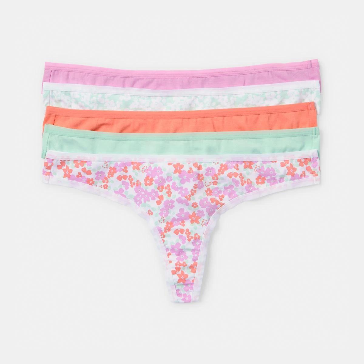 1 5 Pack G-String Briefs Wht Dtsy, 1 of 10