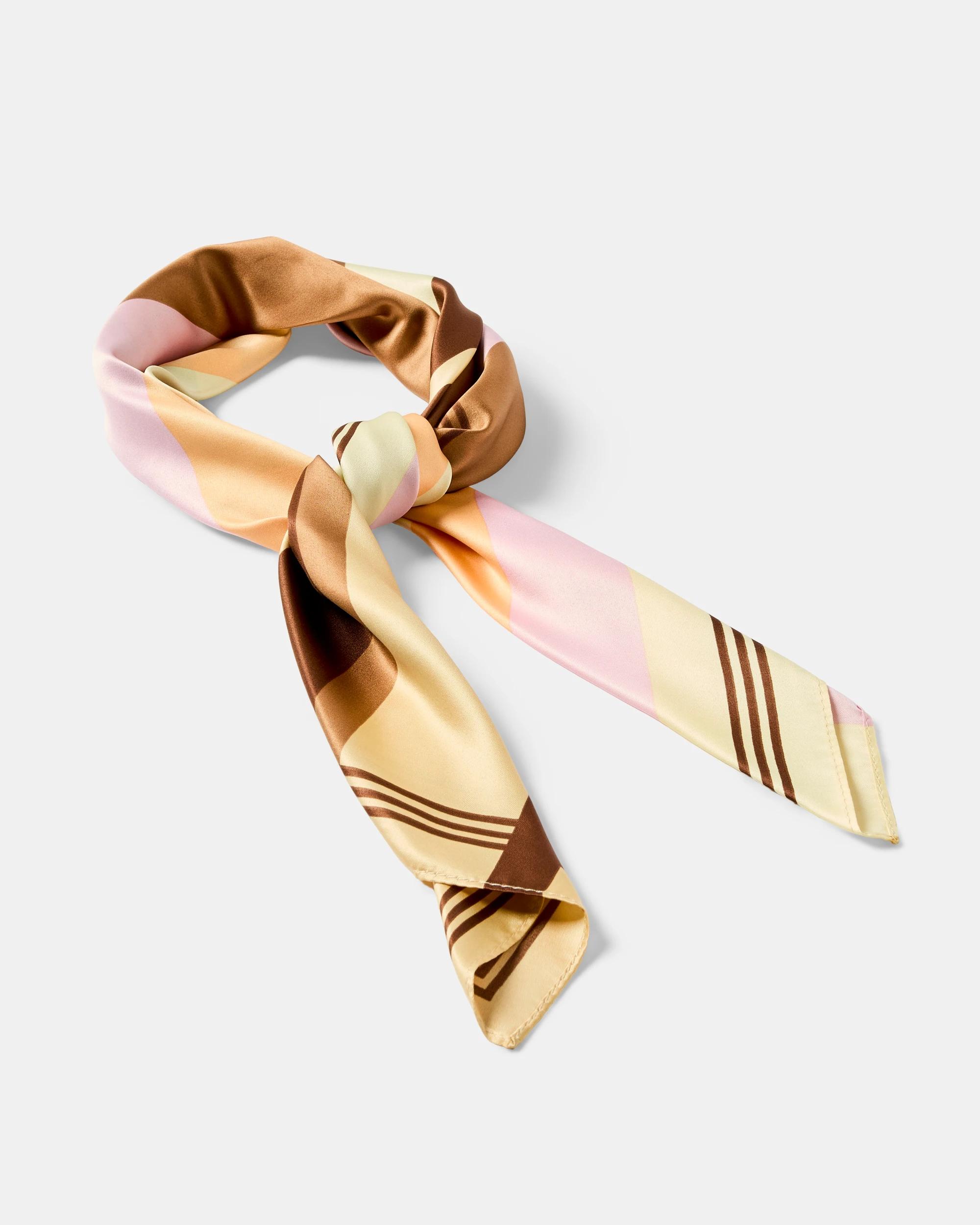 1 Striped Hair Scarf Multi, 1 of 3