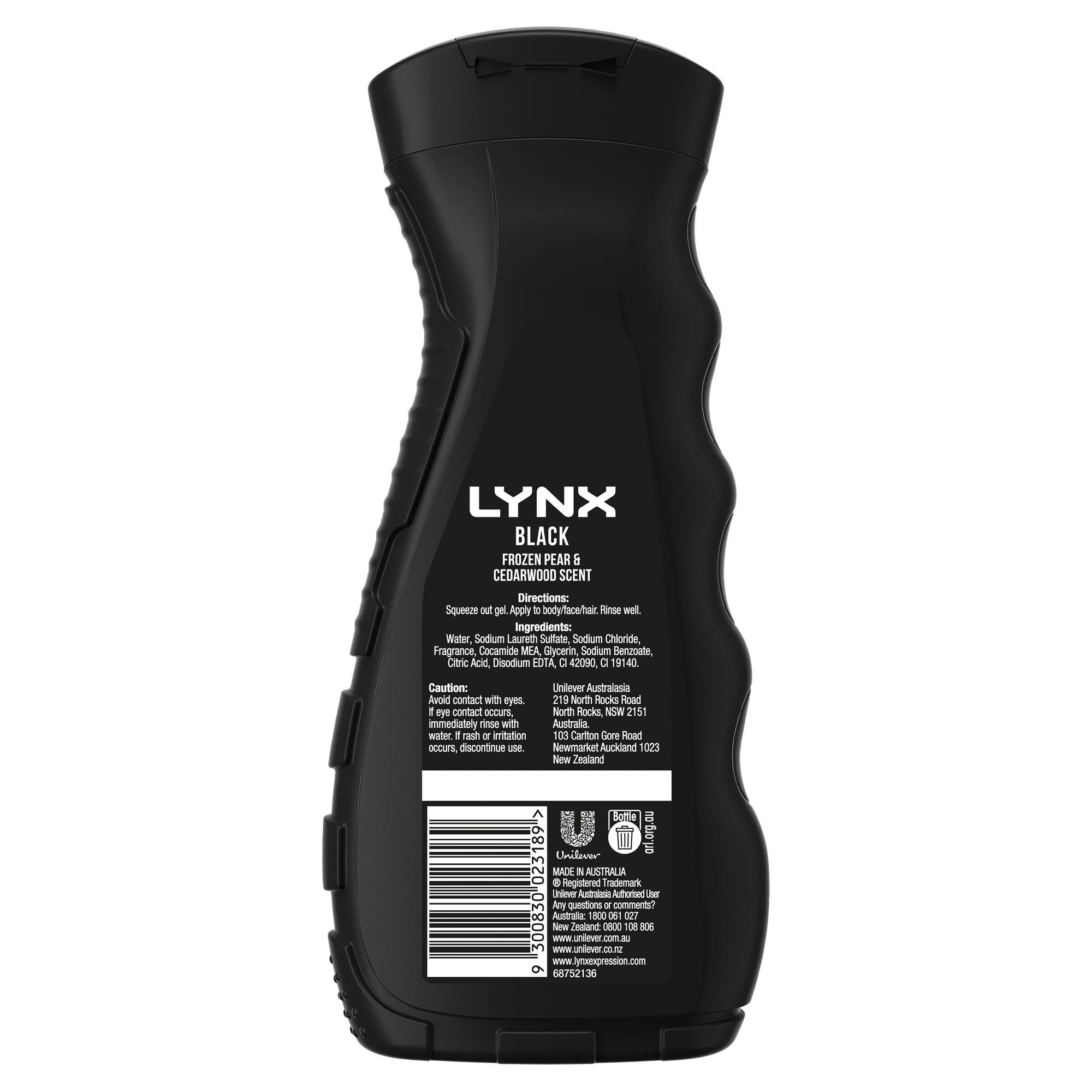 2 LYNX Black 8-Hour Refreshing Fragrance Bodywash 400ml - Frozen Pear and Cedarwood Scent, 2 of 6