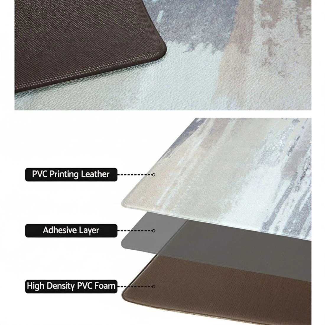 6 Artiss Kitchen Mat 45x75cm PVC Floor Rug Carpet Non-slip Lydia - Multi, 6 of 6