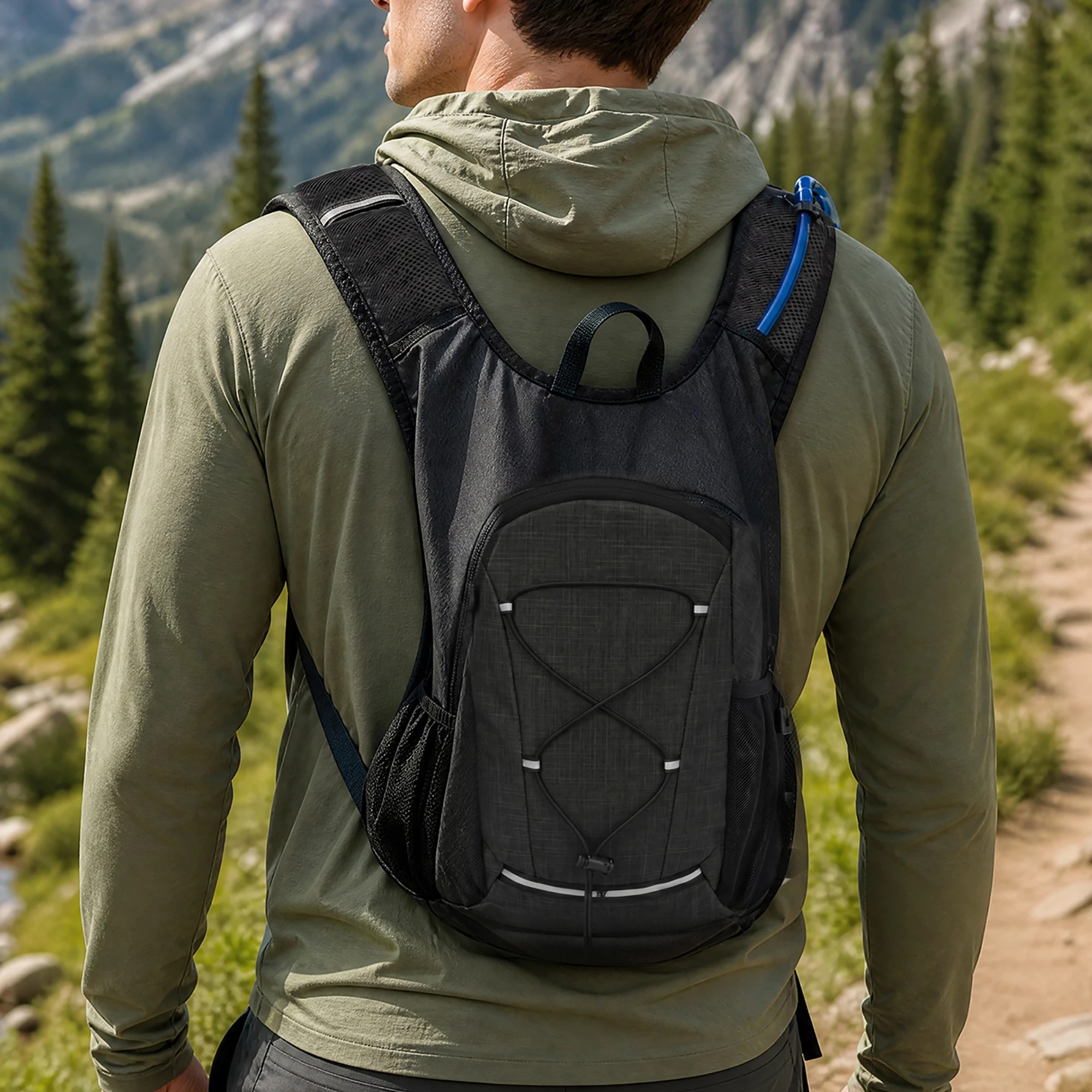 8 Slimbridge 20L Hiking Backpack Lightweight Rucksack Foldable Outdoor Daypack, 8 of 8