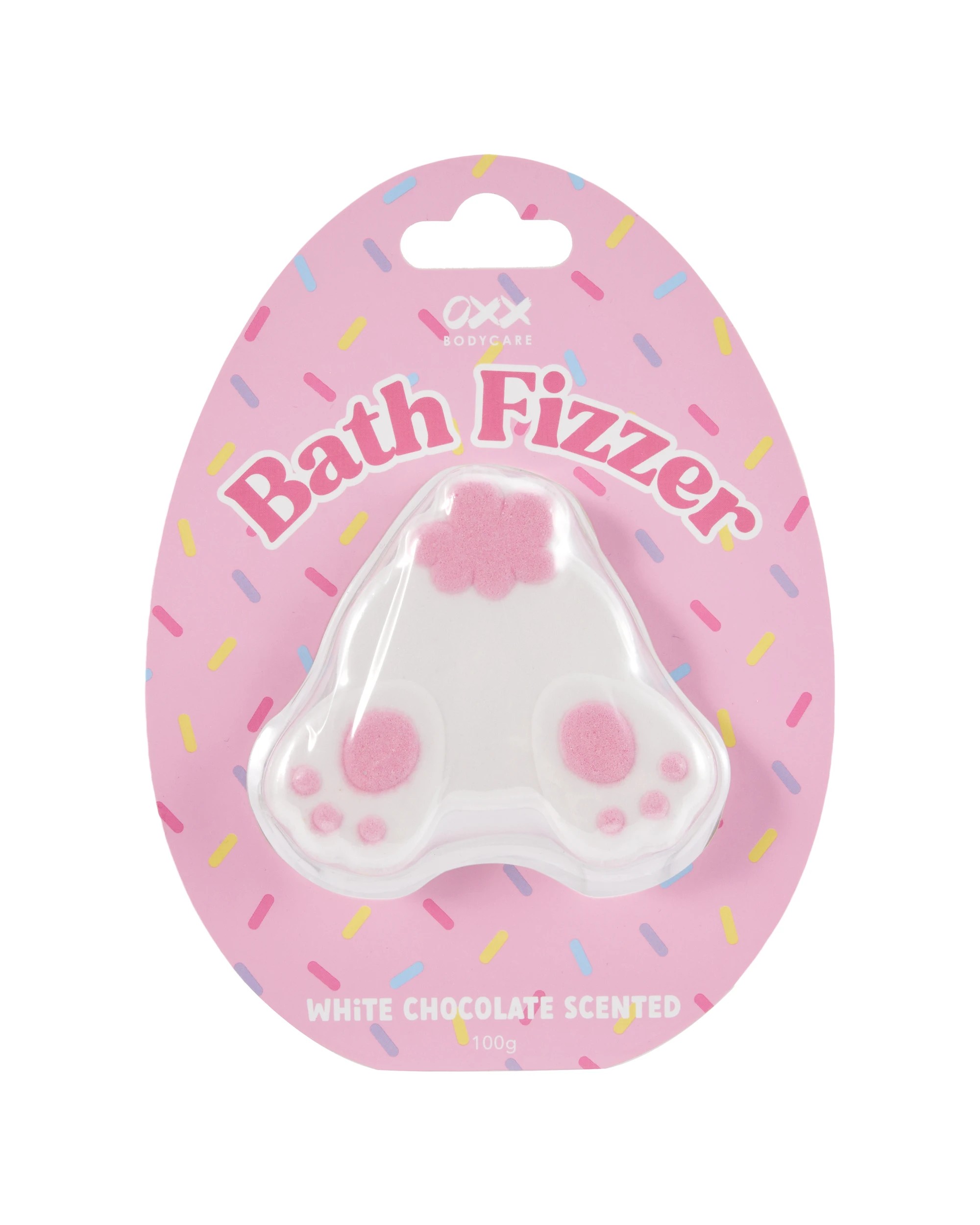 1 OXX Bodycare Bath Fizzer 100g - White Chocolate Scented, 1 of 5