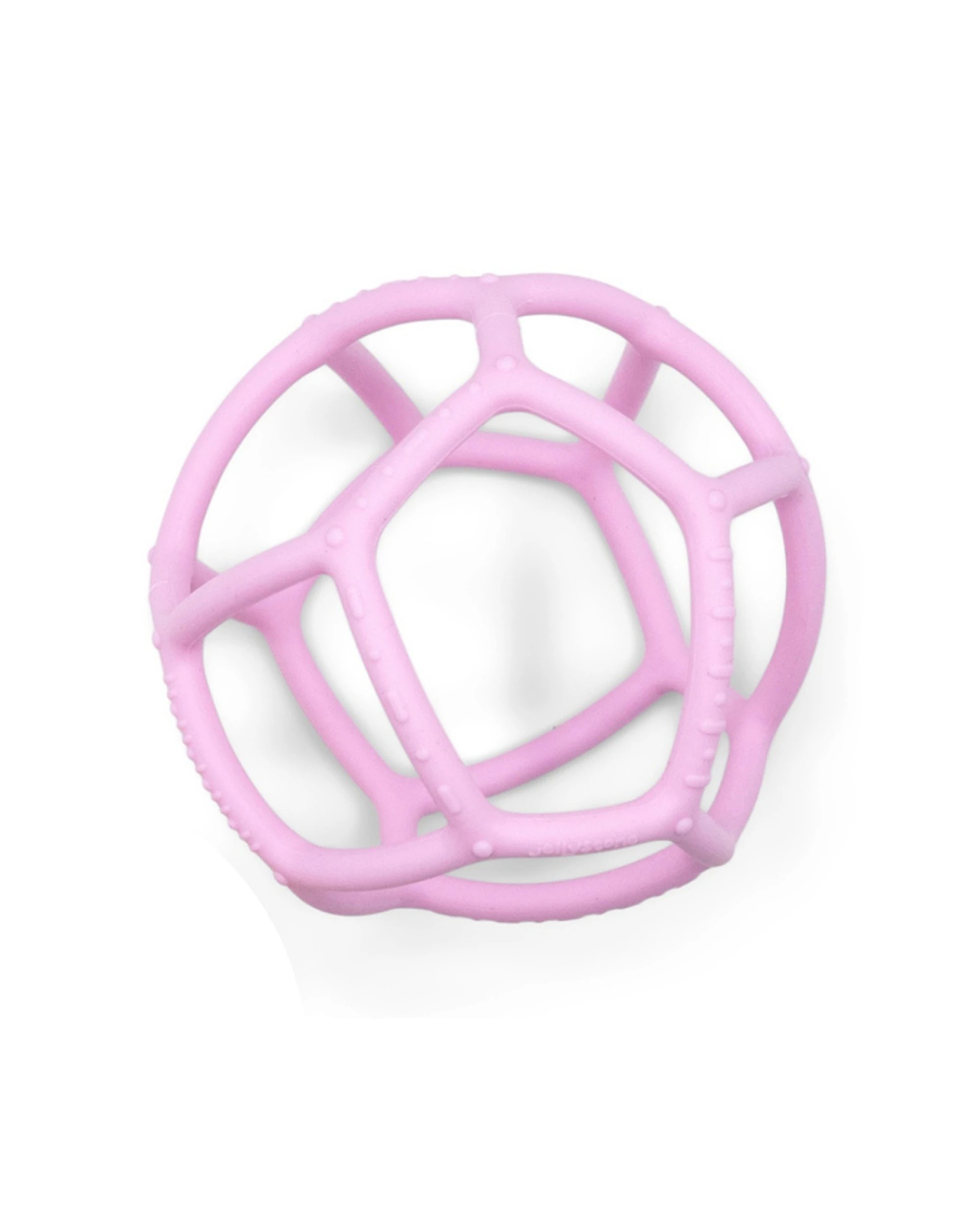 1 Jellystone Designs Silicon Sensory Ball Baby Teether Toy Improves Motor Skill - Pink, 1 of 2