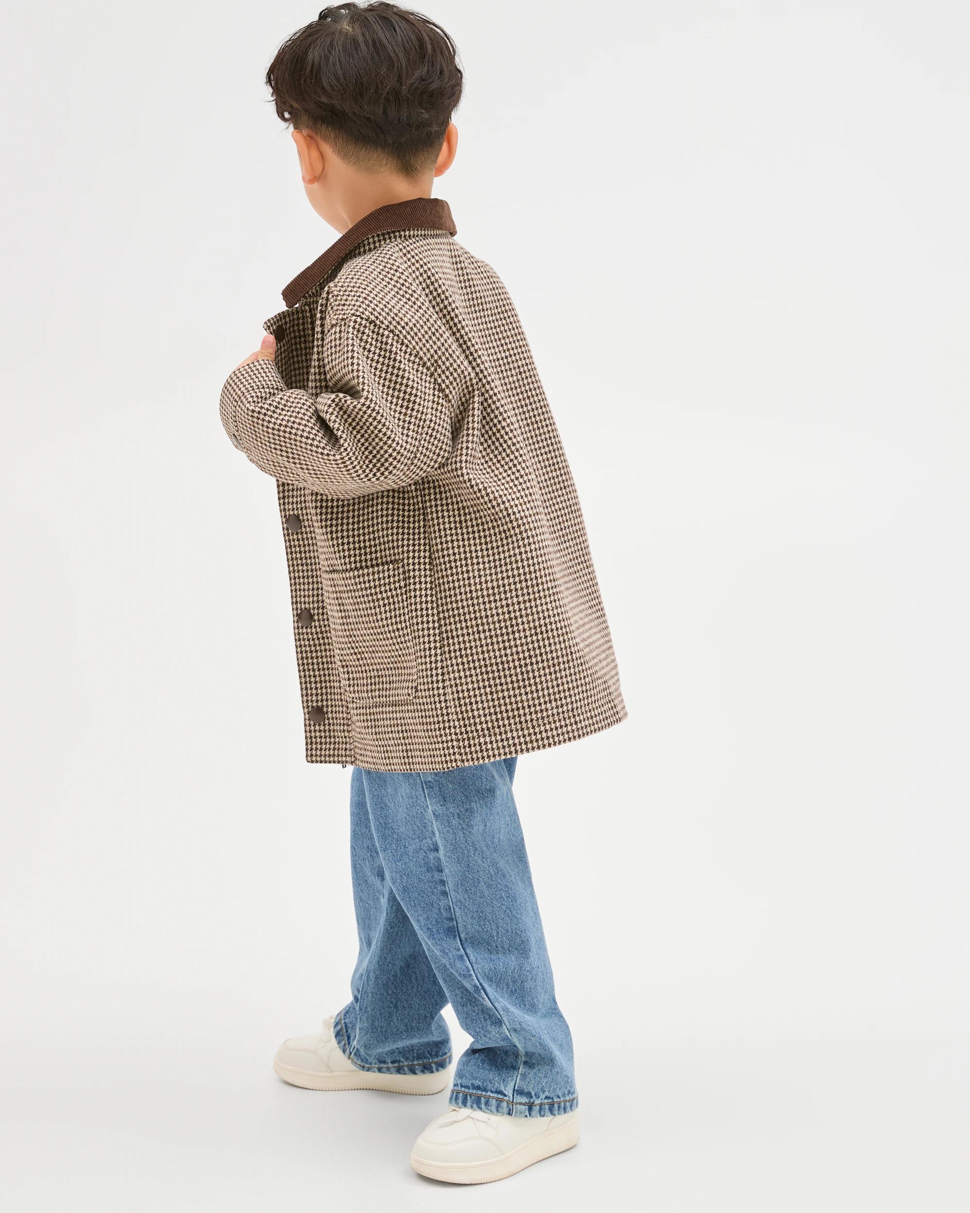 2 Target Kids Houndstooth Barn Jacket BEIGE, 2 of 8