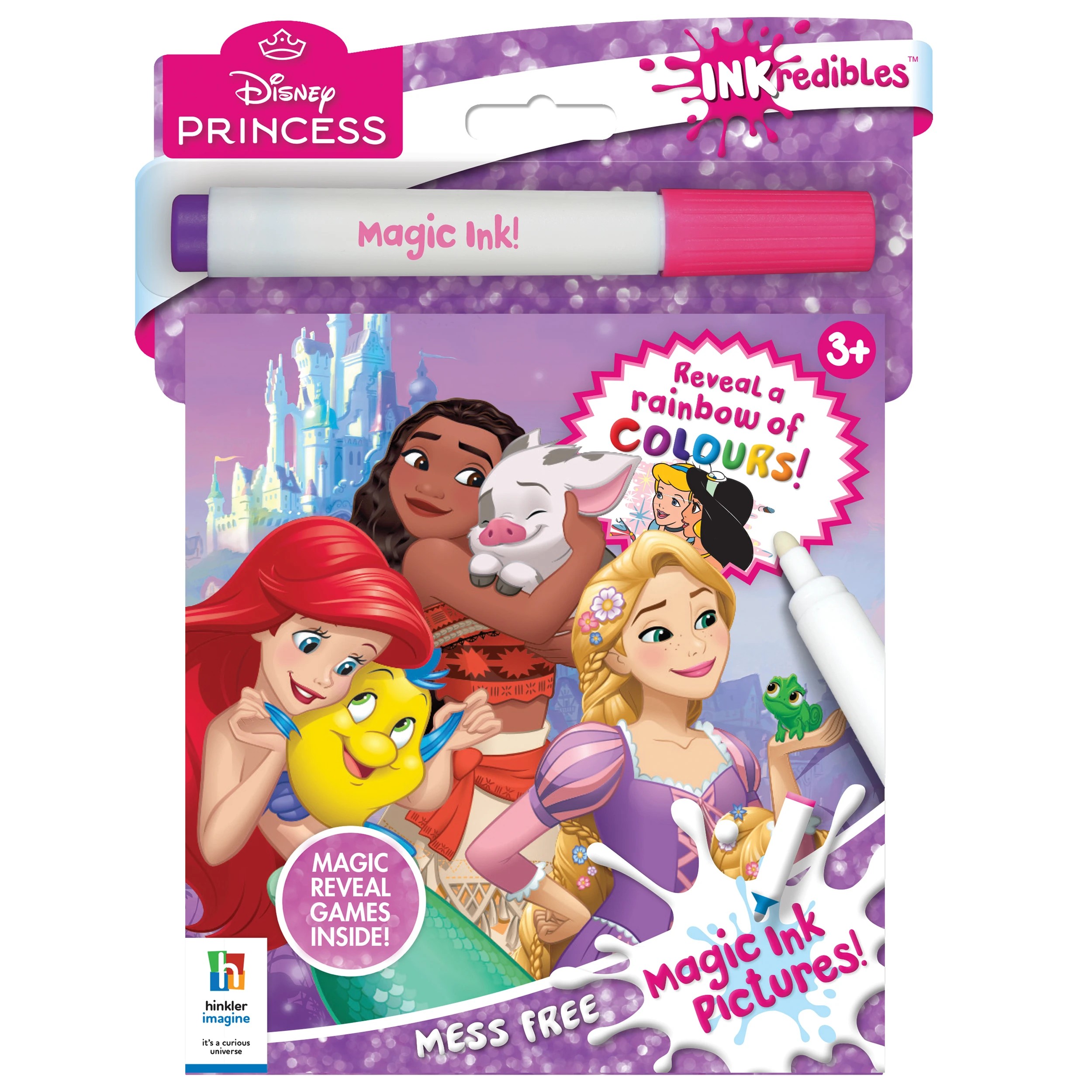 1 INKredibles Disney Princess Mess Free Magic Ink Pictures! - Book, 1 of 5