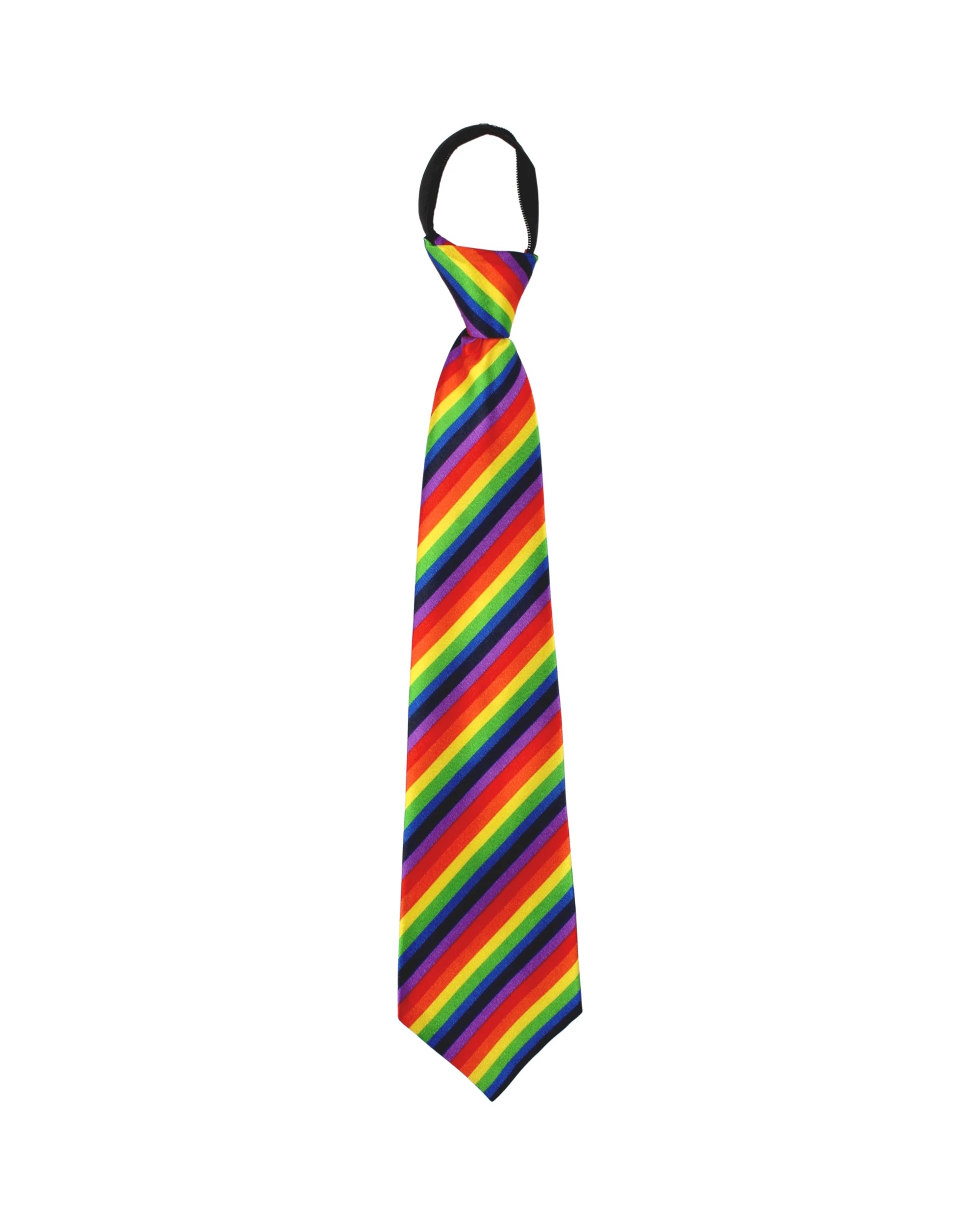 1 Party Planet Rainbow Party Tie - Multi, 1 of 2