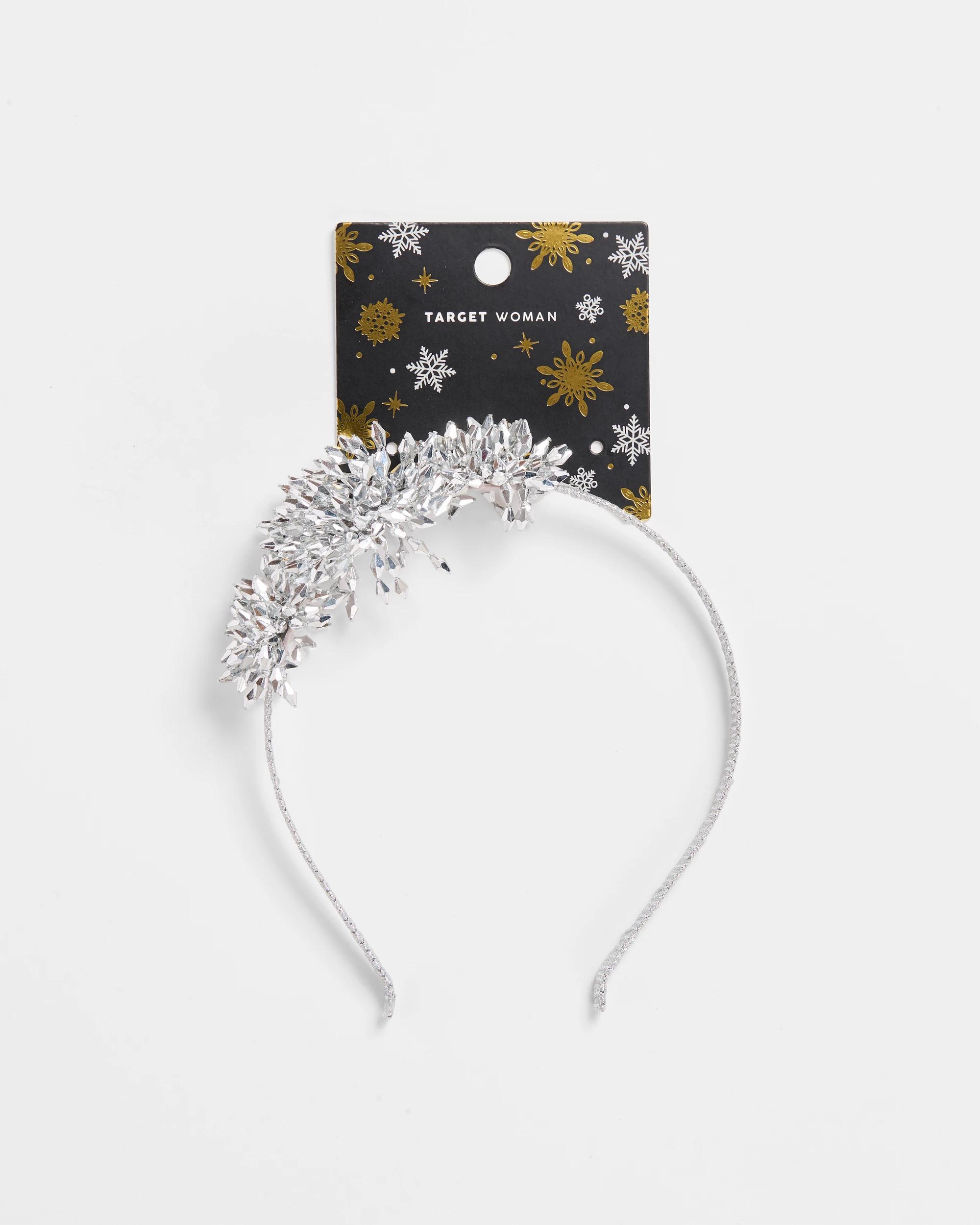 2 Target Christmas Starburst Headband SILVER, 2 of 4