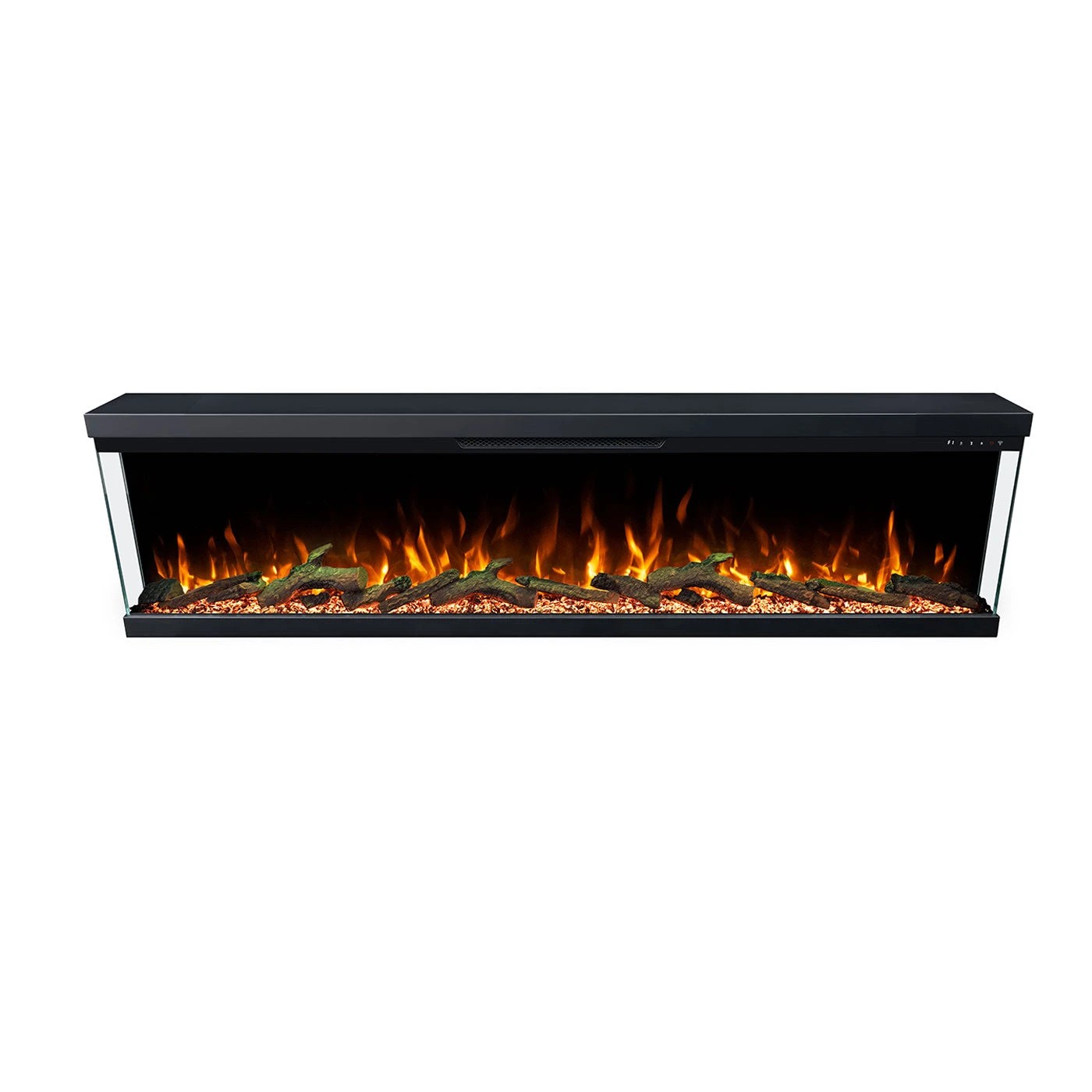 6 Moda Living Aspen 72 inch 3-Sided Electric Fireplace - Black, 6 of 7