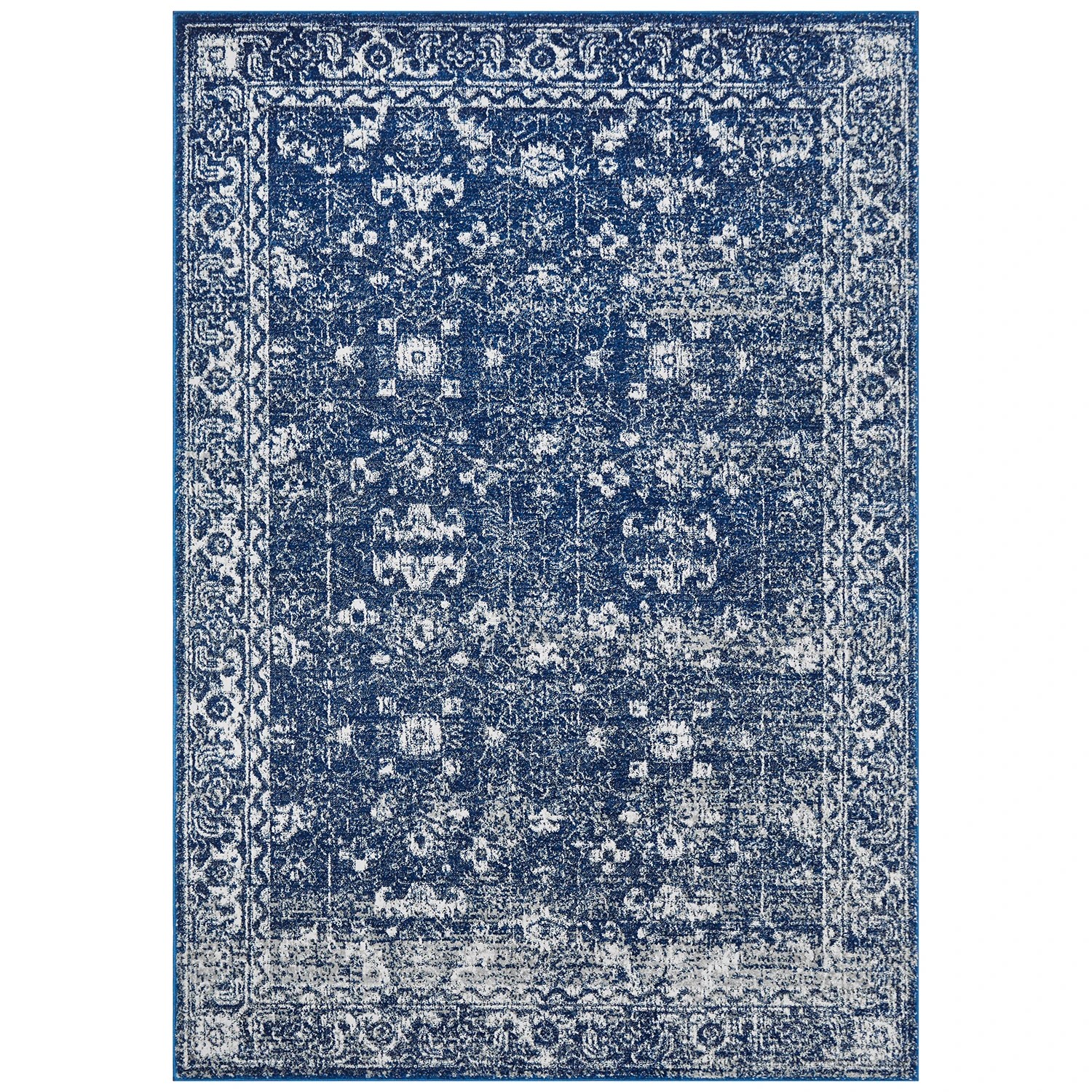 1 Common Ground Rugs Encore 252 290x200cm - Large Pet Friendly Floor Rug - Blue, 1 of 7