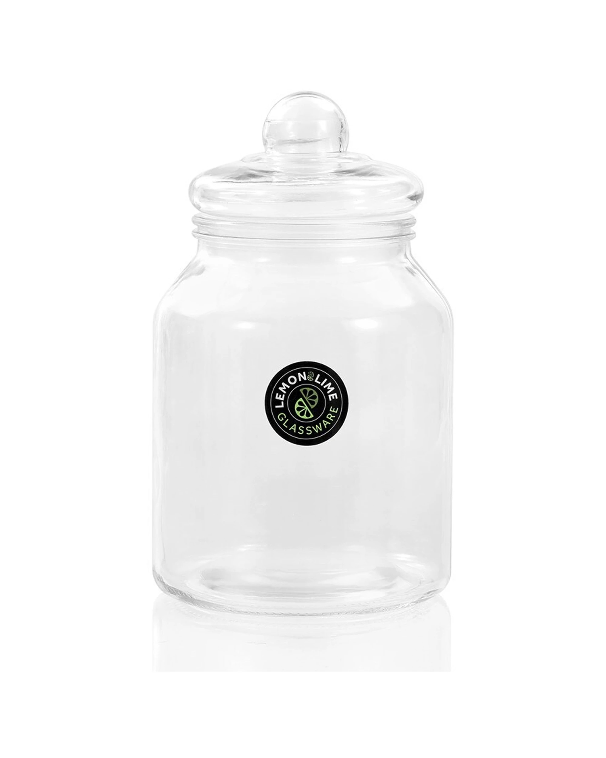 1 Lemon & Lime 3l Cookie Glass Jar Container Storage Pantry Organiser W/ Lid Clear
 - Clear, 1 of 5