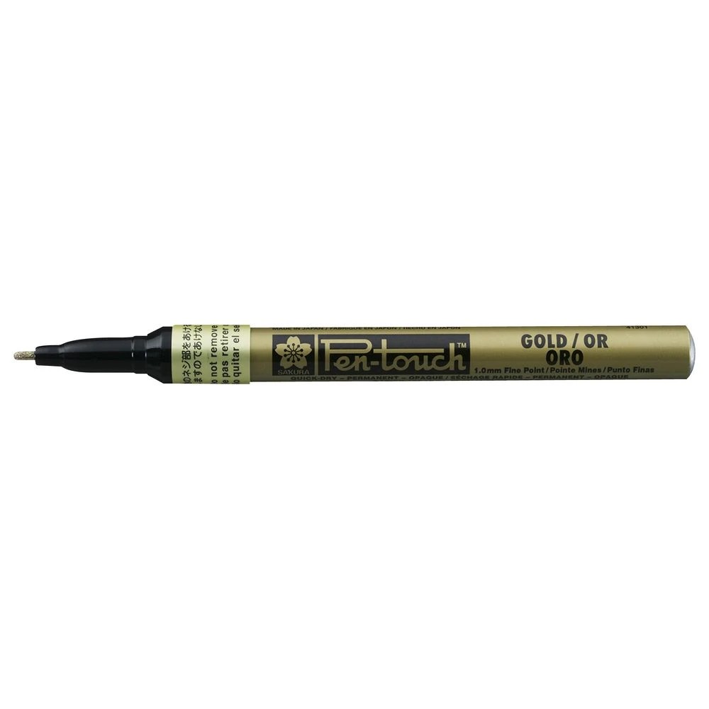 2 Sakura Pen-touch Paint Marker 1mm Gold, 2 of 8