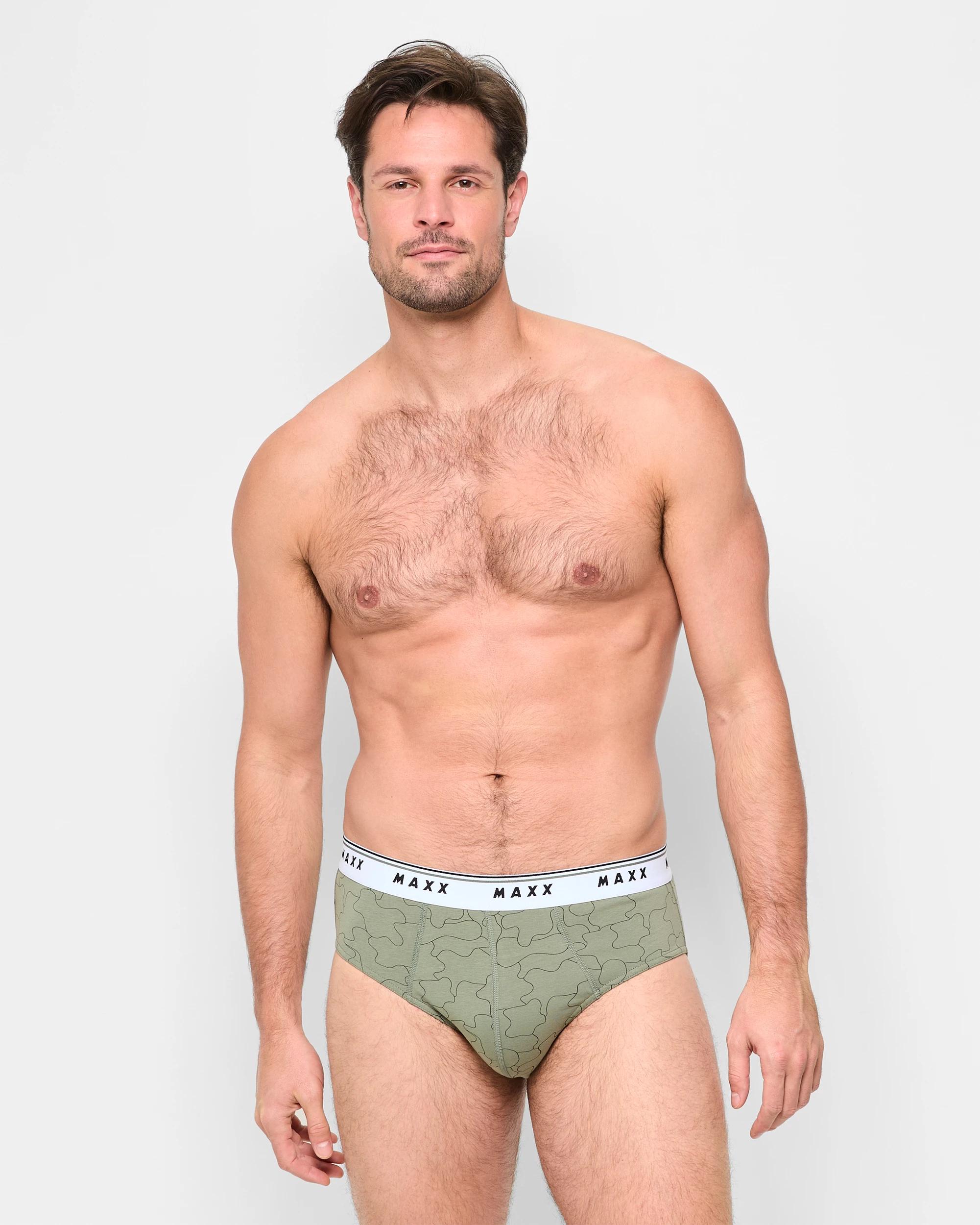 3 Mens Australian Cotton Blend Hipster Briefs 5 Pack - Maxx GREEN PRINT/BLACK/NAVY PRINT/NAVY/RED PRINT, 3 of 5