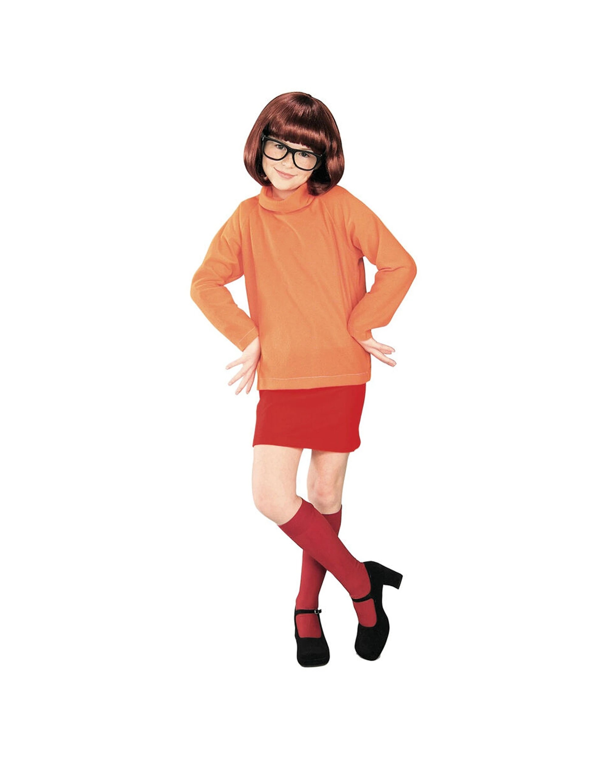 1 Rubies Scooby Doo Velma Deluxe Girls Dress Up Costume Size S - Multi, 1 of 3