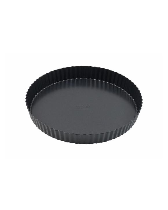 Bakers Secret Ultimate Non-Stick Loose Base Round Tart Quiche Pan 28cm - Black