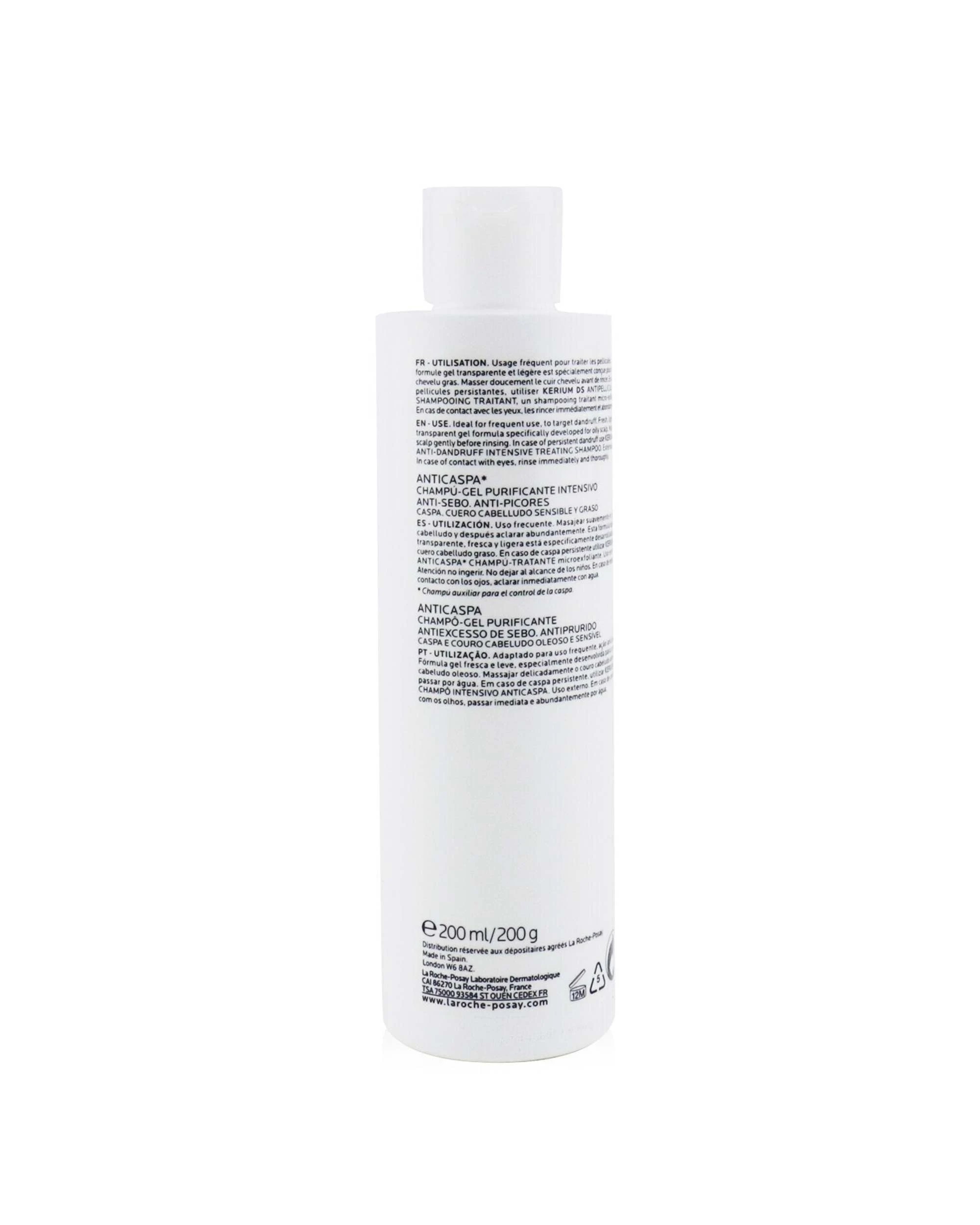 3 La Roche Posay Kerium Anti-Dandruff Micro-Exfoliating LHA Gel Shampoo (For Oily Scalp)  200ml/6.7oz, 3 of 3