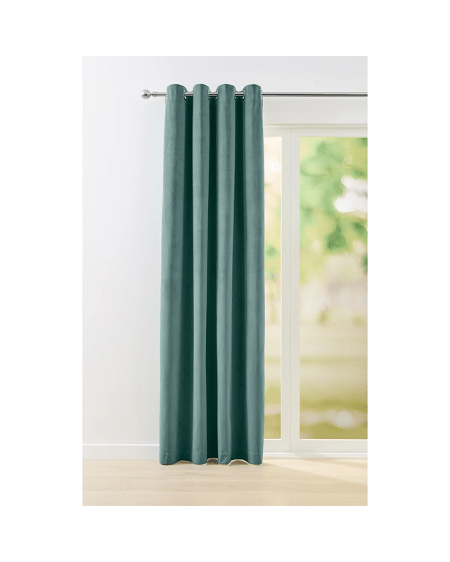 Marbella Block Out Curtain - Green - 140cm x 2