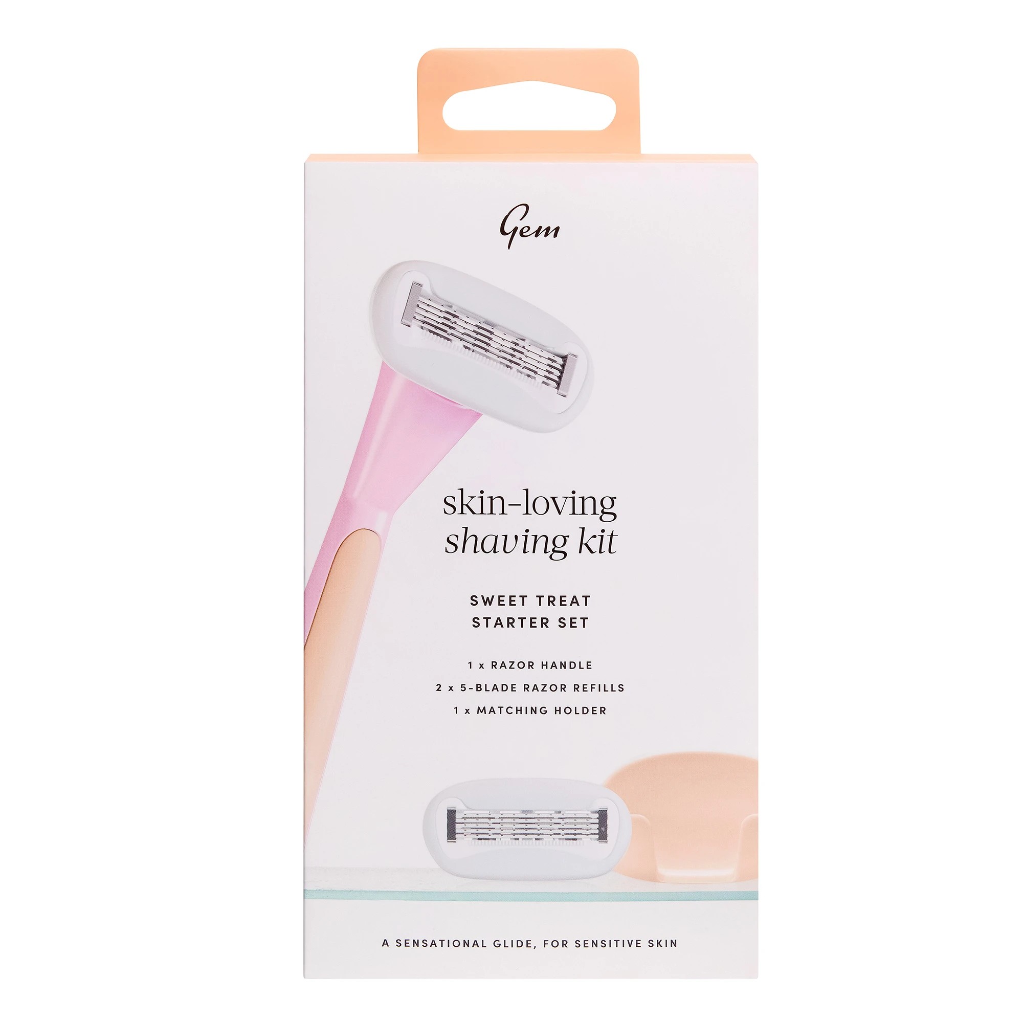 2 Gem Sweet Treat Starter Set Skin-Loving Shaving Kit, 2 of 7
