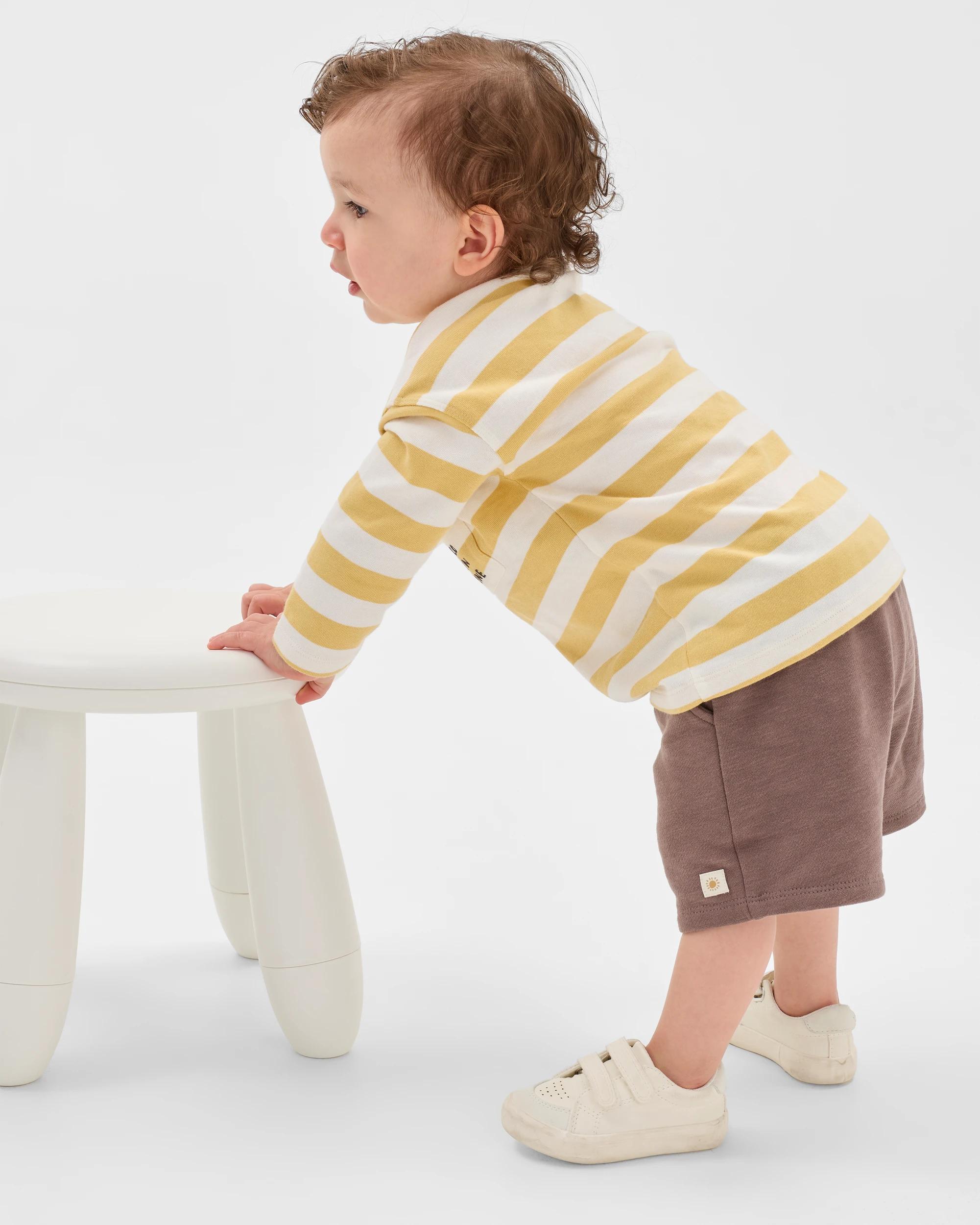 3 Target Baby Organic Cotton Long Sleeve Stripe T-Shirt JOJOBA STRIPE CLOUD DANCER, 3 of 5