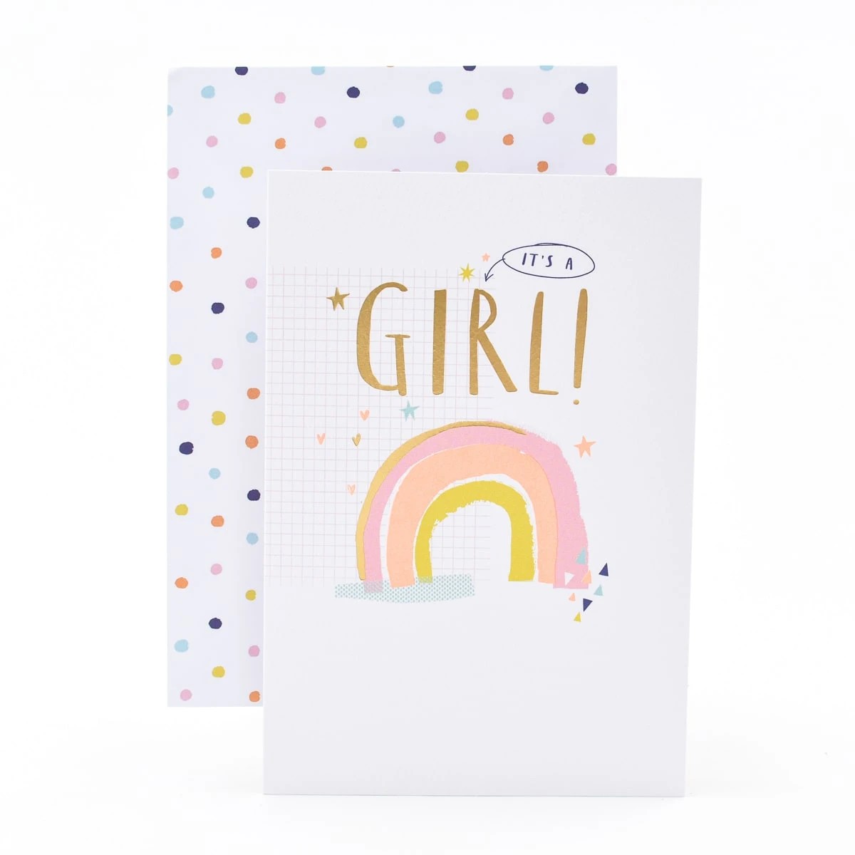 2 Hallmark New Baby Girl Card - Rainbow, 2 of 3