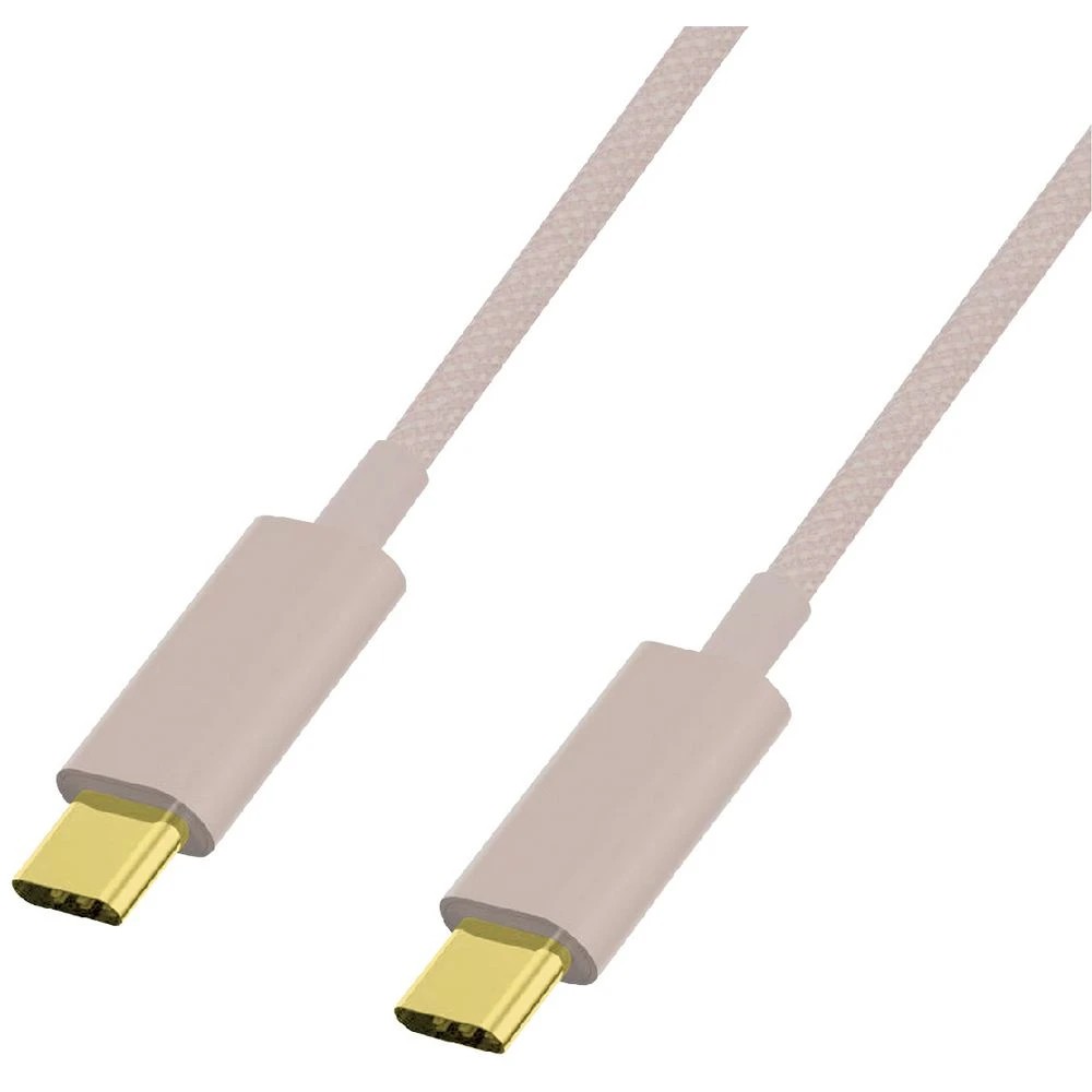 3 Otto USB-C to USB-C Cable 1m Pastel Pink, 3 of 4