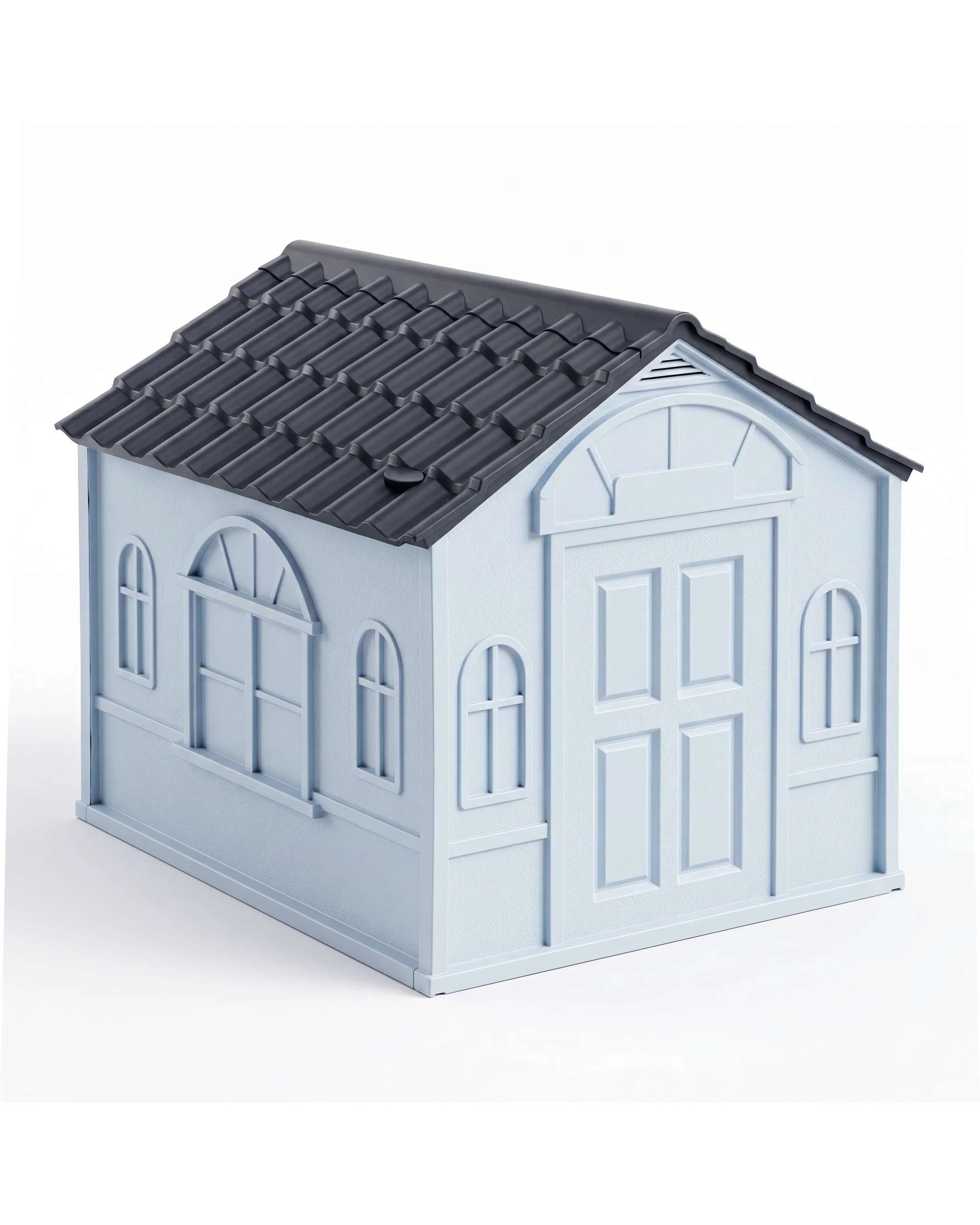 7 Advwin Large Durable Outdoor Dog House Pet Kennel w/Hidden Vent, 7 of 9
