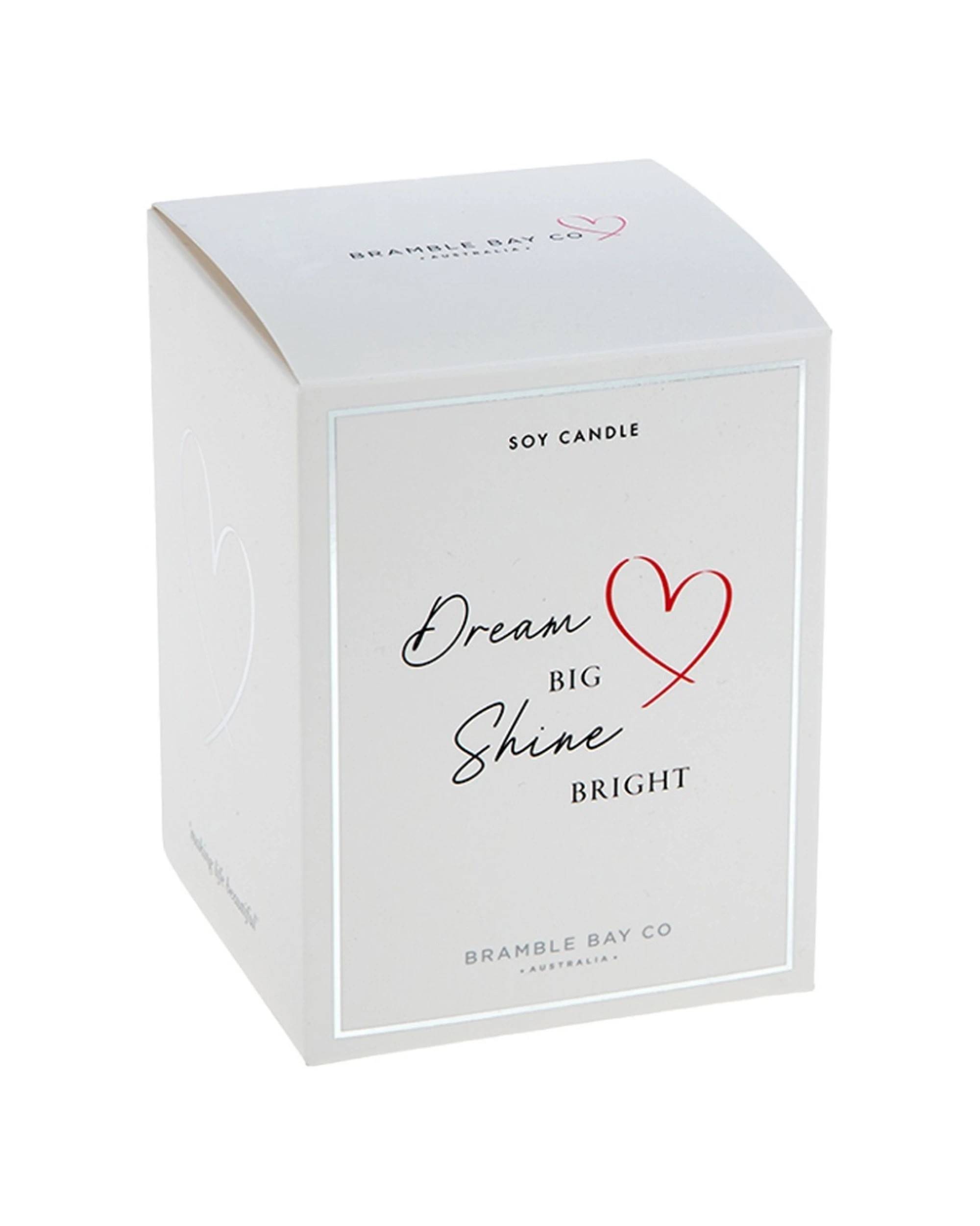 1 Bramble Bay Dream Big Cinnamon & French Occasion Scented Soy Candle Home Fragrance 300g - White, 1 of 2