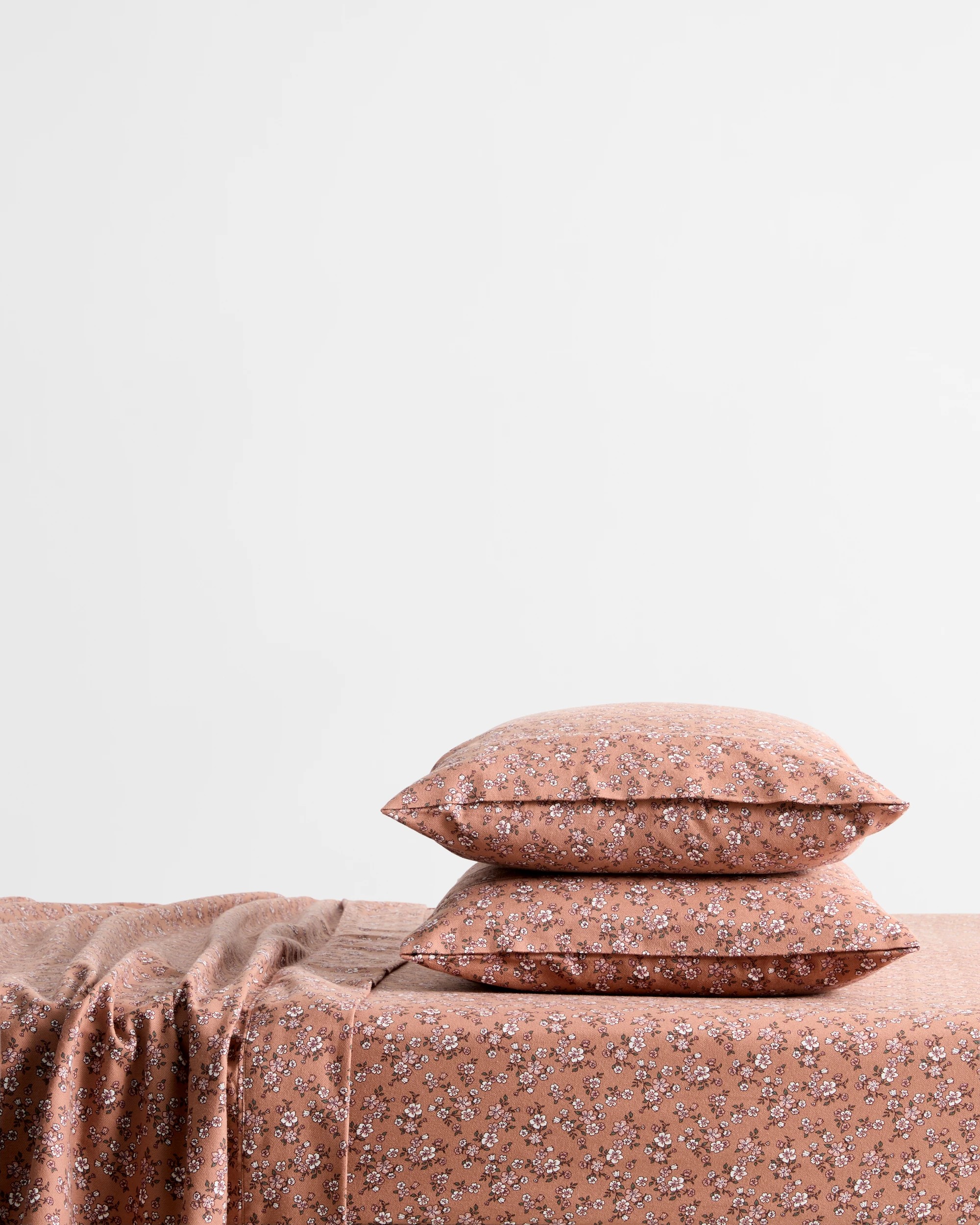 1 Target Annica Floral Flannelette Sheet Set - Queen Bed - Brown, 1 of 4