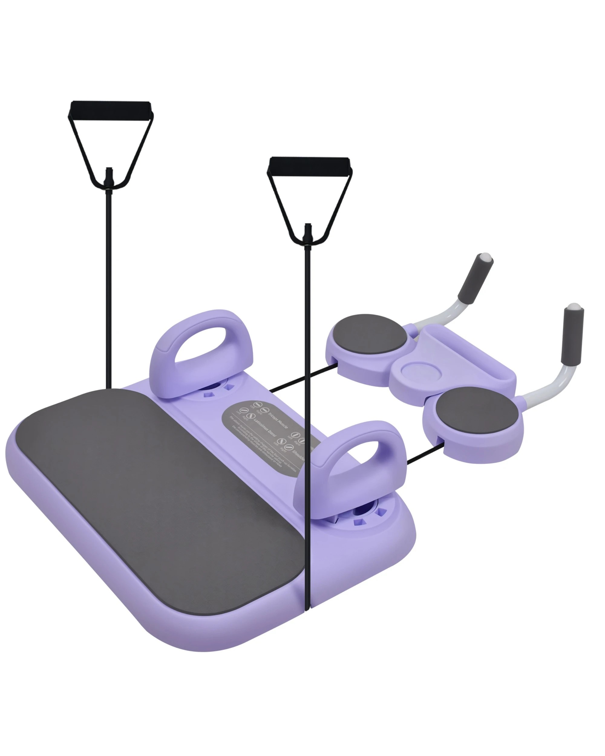 1 Advwin Multi-Functional Ab Board with Resistance Bands & Push-Up Attachments for Core Home Fitness Equipment, 1 of 7