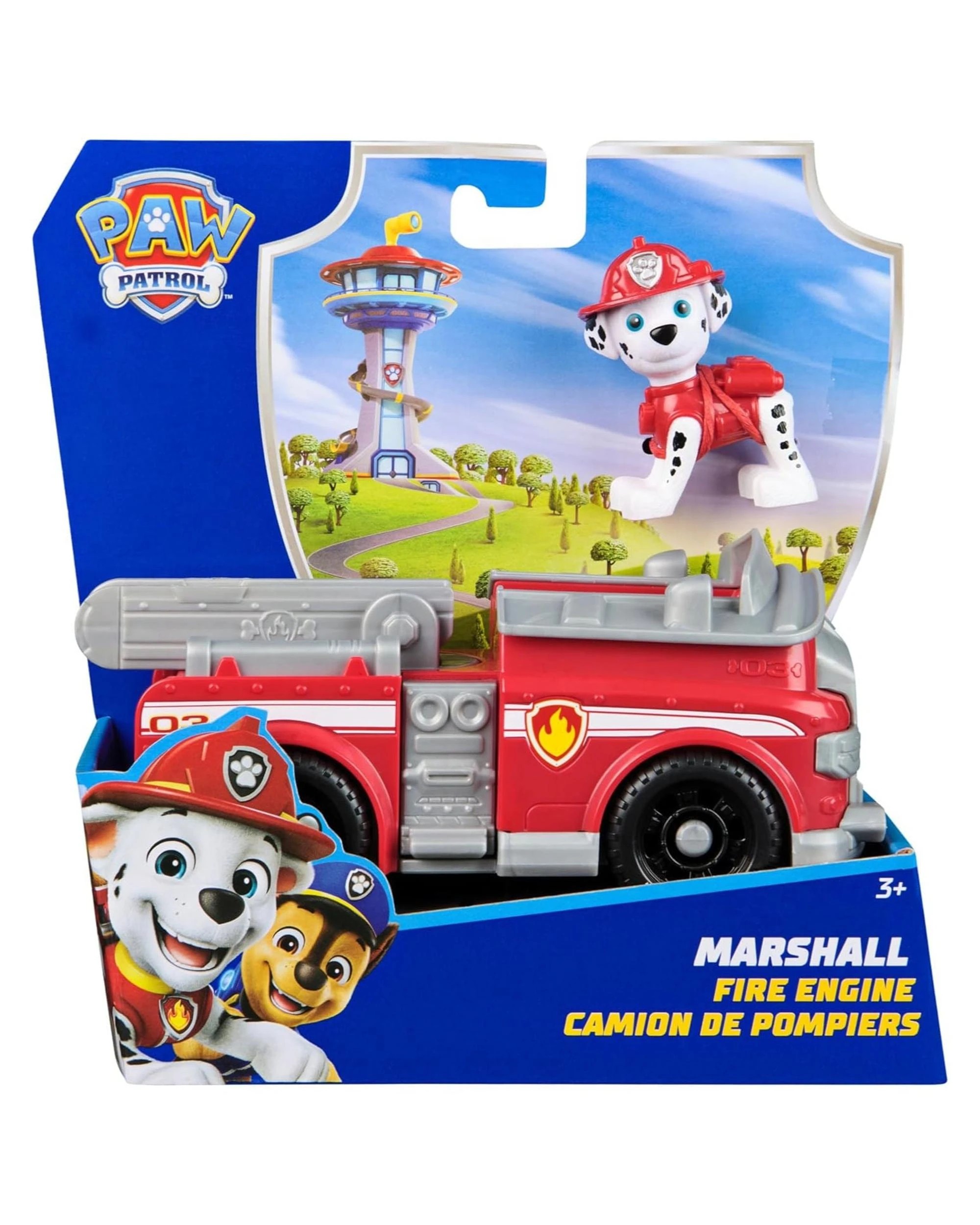 2 Paw Patrol Sustainable Basic Vehicle Marshall Fire Engine, 2 of 3