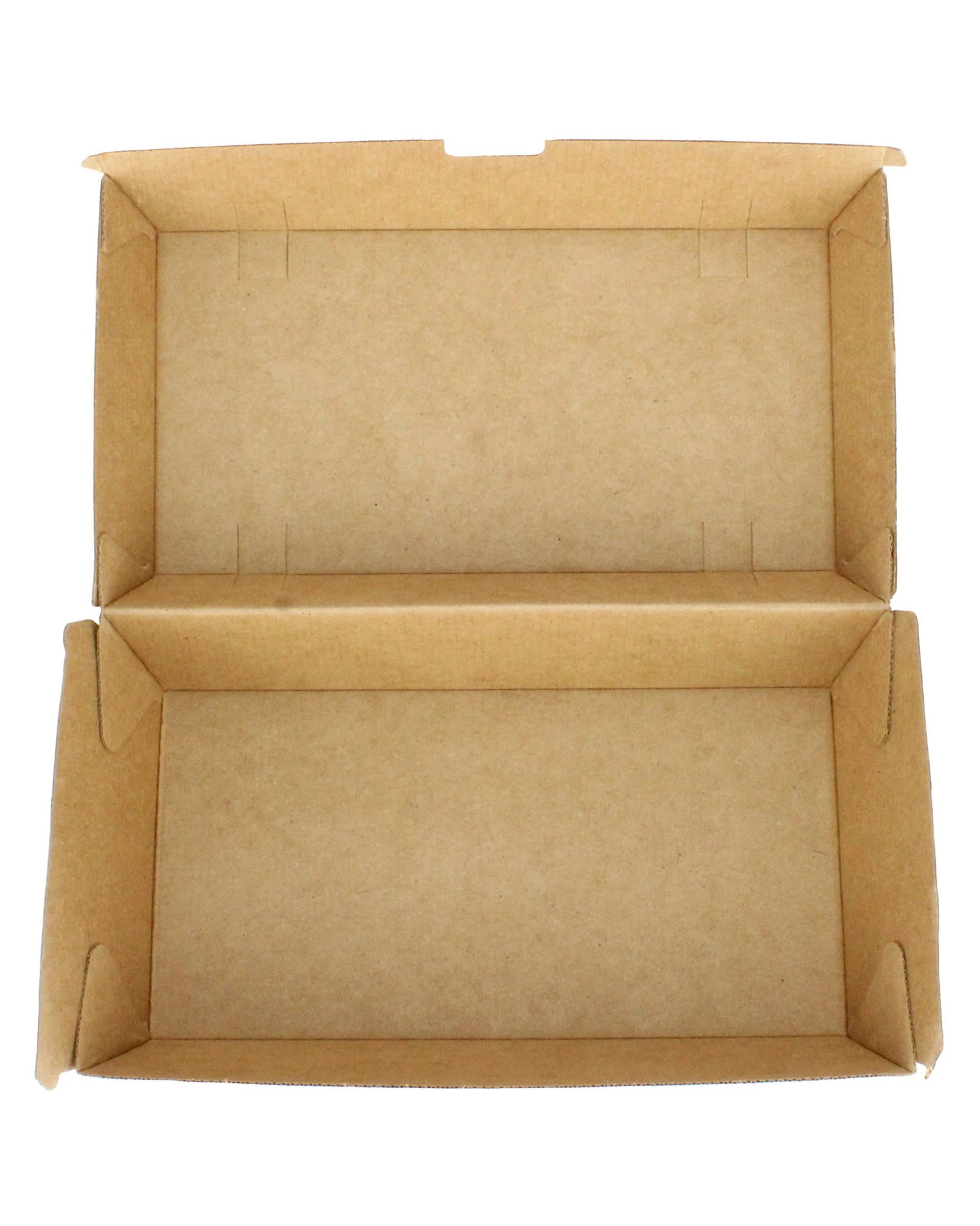 3 Alpen Brown Kraft Paper Large Snack Boxes 21.7cm x 10.7cm Pack of 50, 3 of 3
