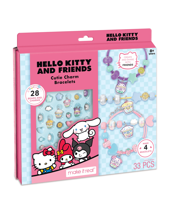 33 Piece Make It Real Hello Kitty and Friends Cutie Charm Bracelets
