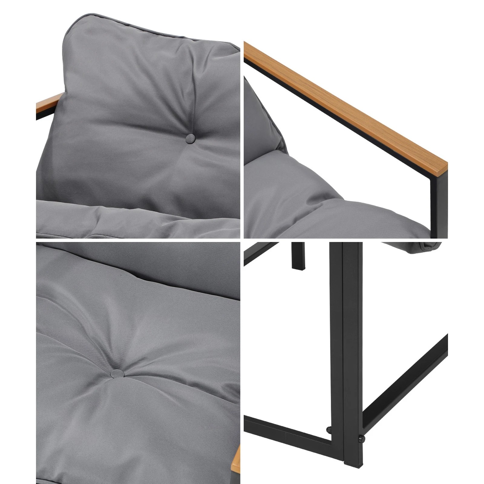 6 Livsip 4 Seater Outdoor Lounge Sofa Furniture Setting Garden Patio Chairs Table
 - Multi, 6 of 10