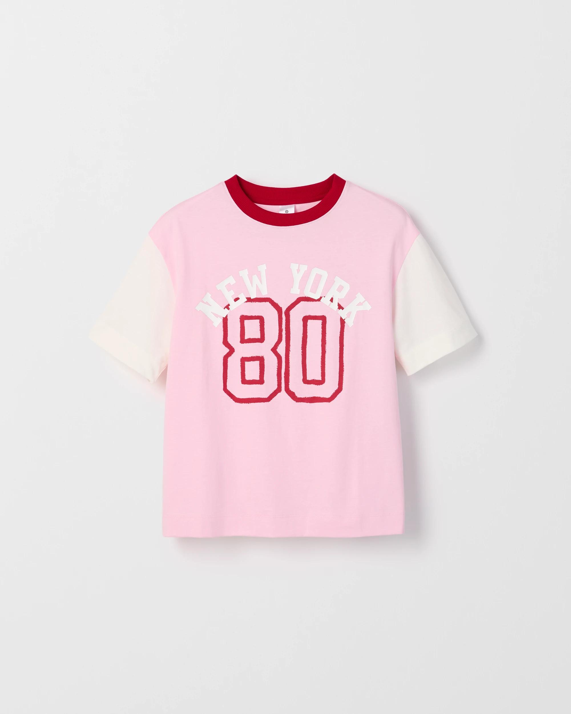 6 Target Kids Australian Cotton Oversized T-Shirt PINK NEW YORK, 6 of 7