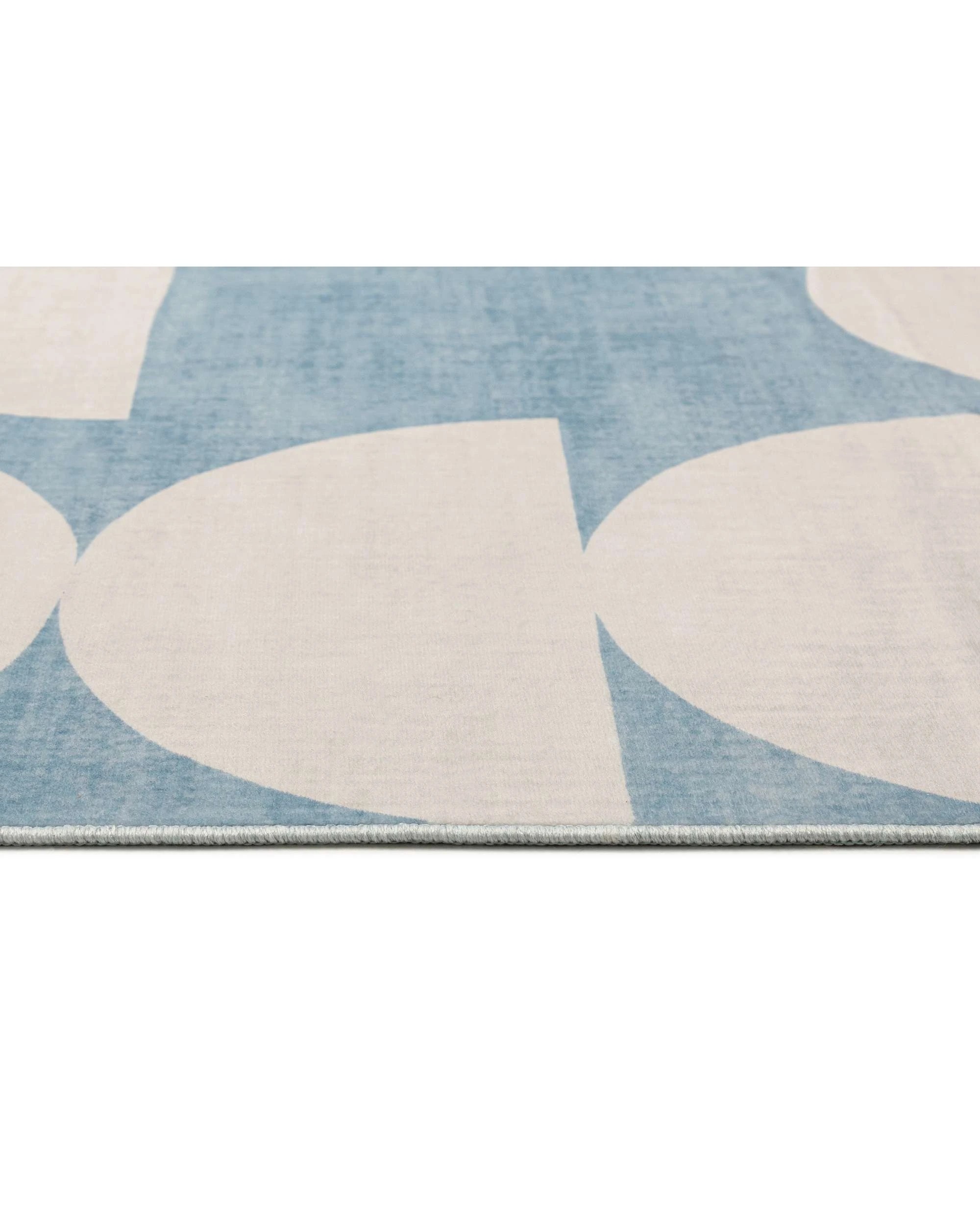 6 Loopsie Malabou Half Moons Printed Washable Rug-290cm x 190cm - Blue, 6 of 7