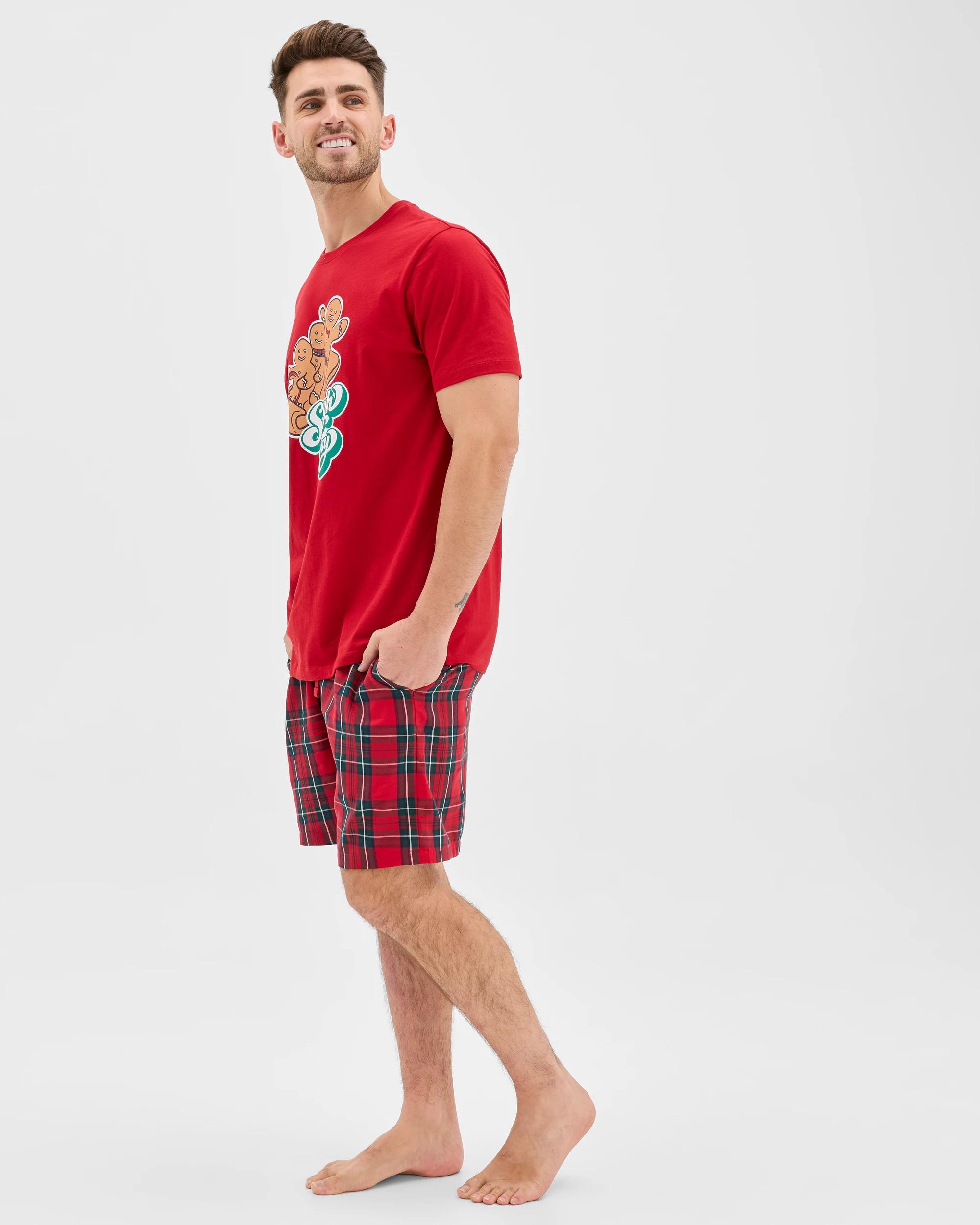 3 Target Man Family Matching Christmas Australian Cotton Mens Pyjama Set - Gingerbread Sleigh All Day GINGERBREAD SLEIGH ALL DAY, 3 of 7