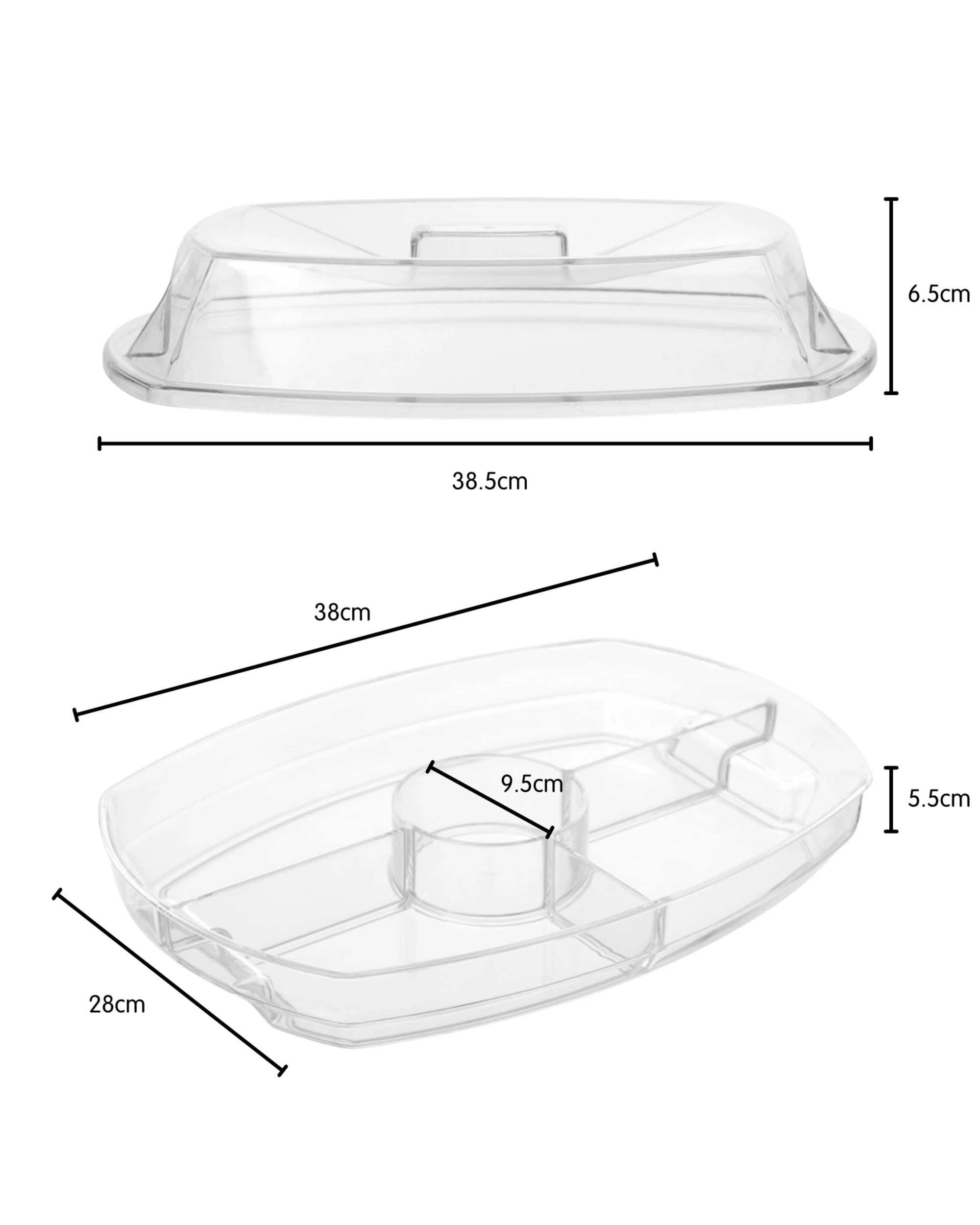3 Lemon & Lime Lemon & Lime Crystal Chilled Serving Platter, 3 of 4