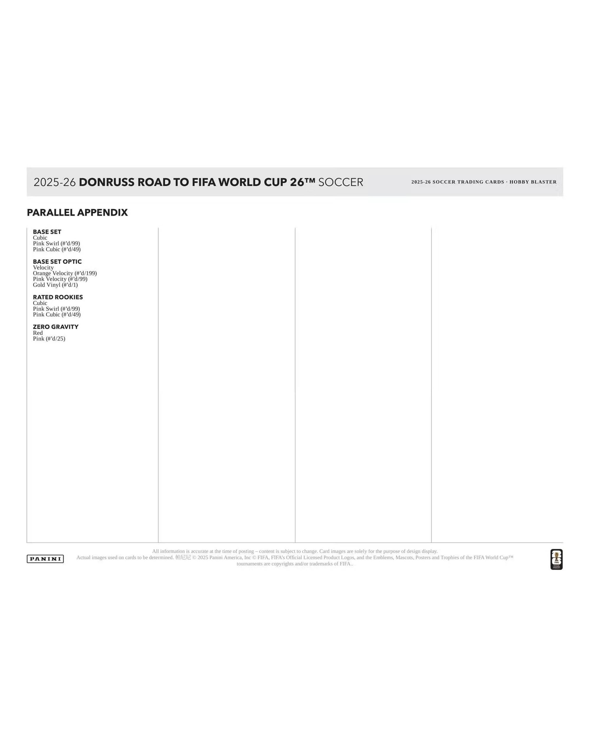 7 Panini 2025/2026 Donruss Road to FIFA World Cup 2026 Soccer Hobby Blaster Box, 7 of 7