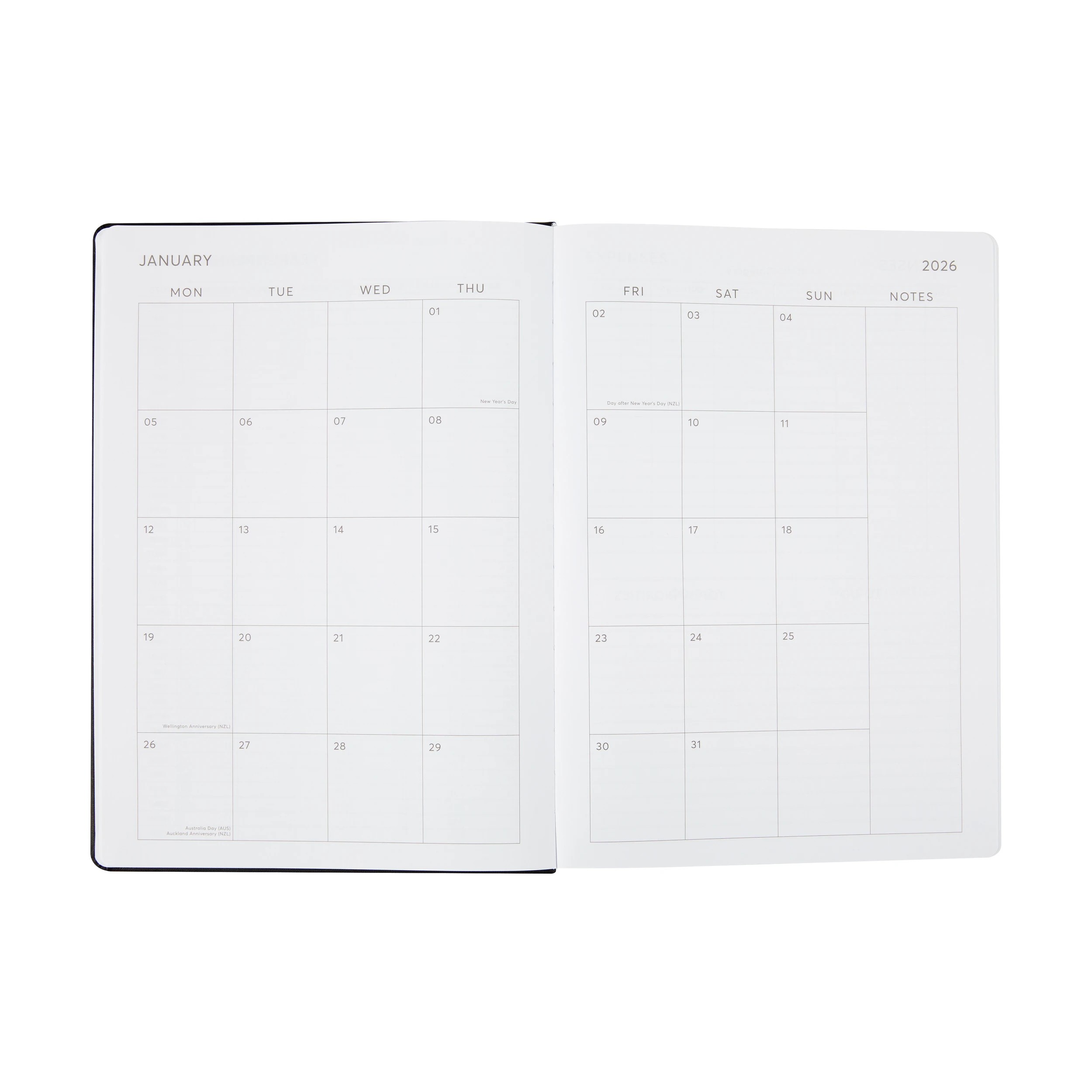 5 2026 Daily Diary - Black, 5 of 8