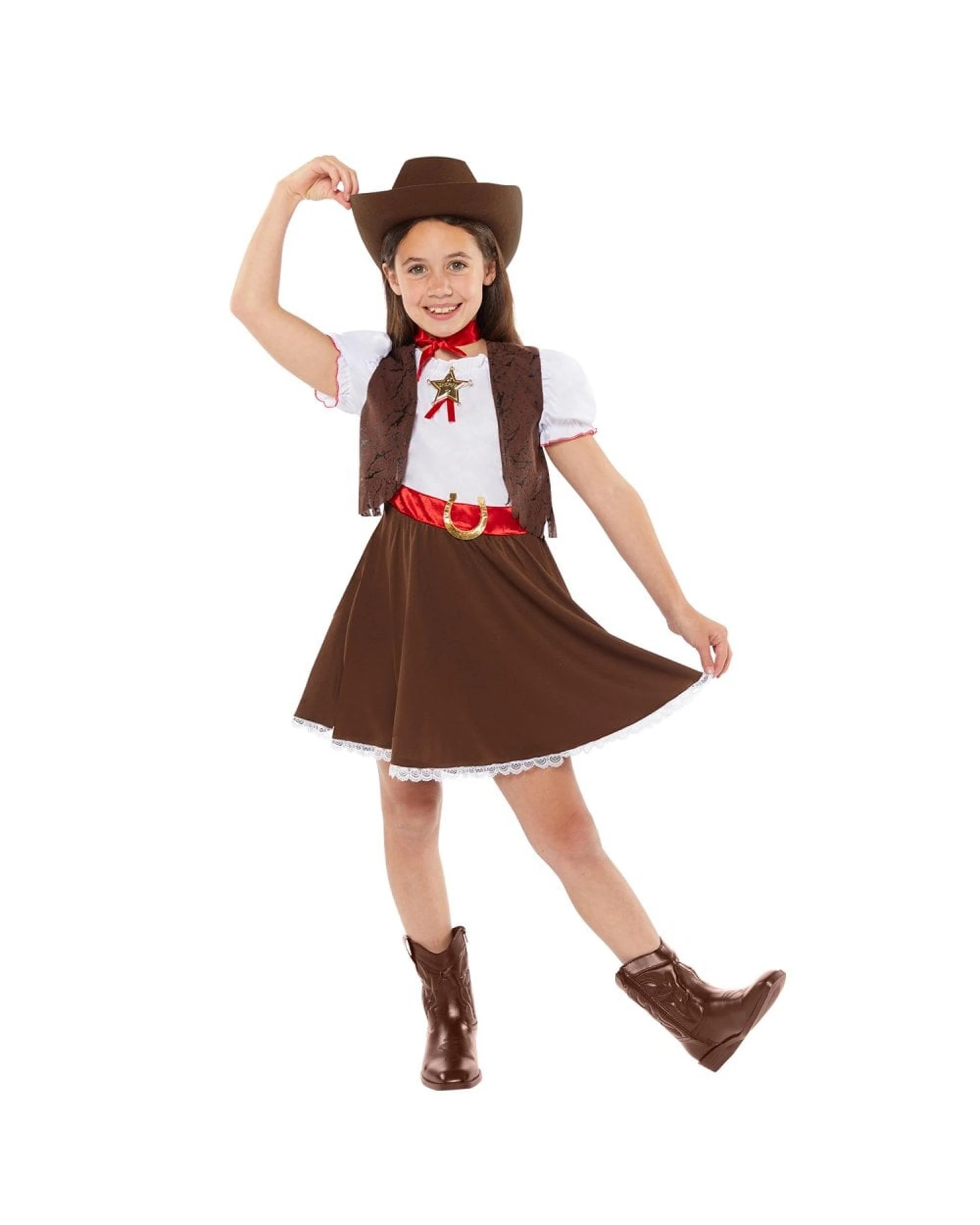1 Western Cowgirl Costume Size 6-8 Years, 1 of 5