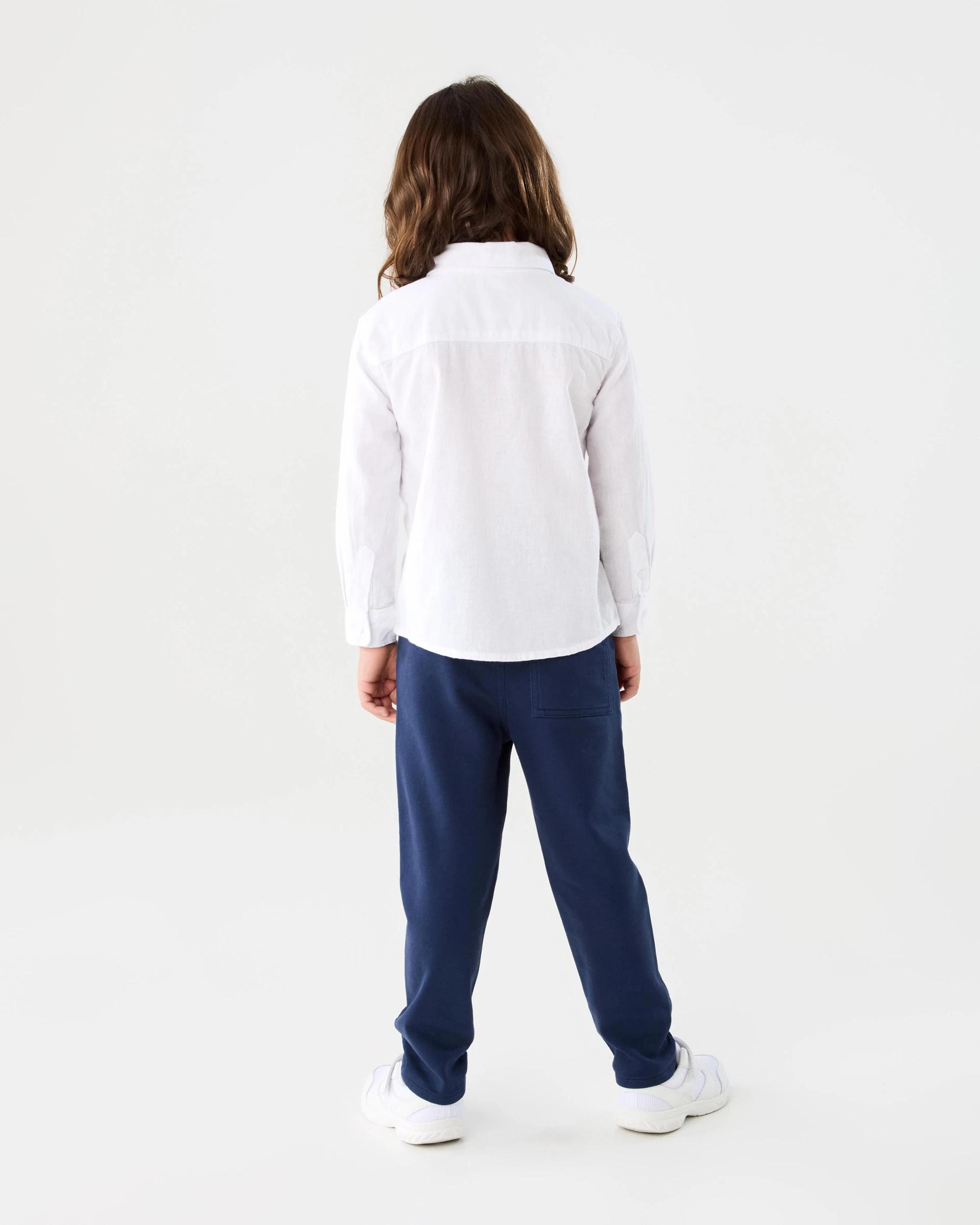 9 Long Sleeve Linen Shirt White, 9 of 9