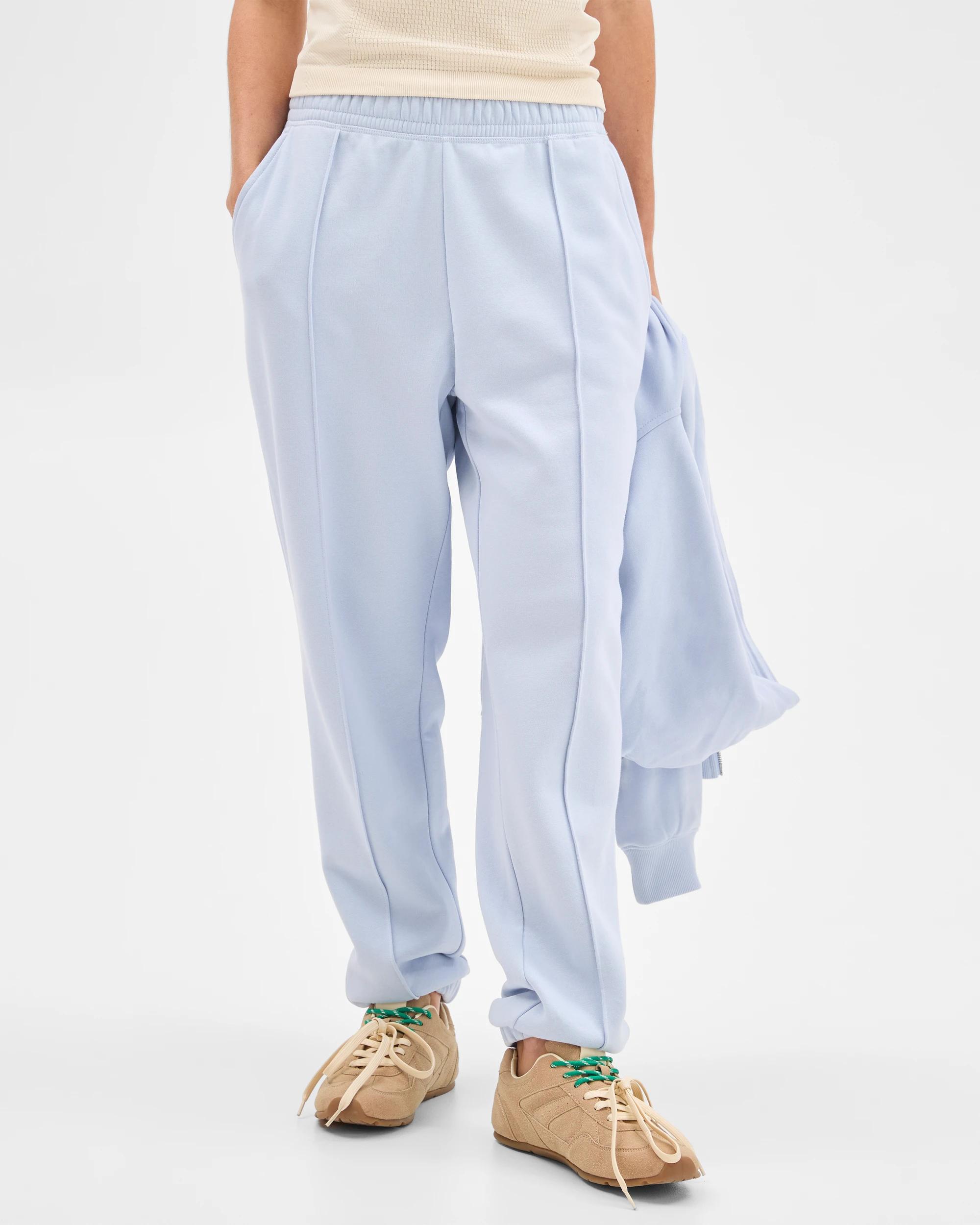 2 Target Active Active Australian Cotton Blend Fleece Trackpants ICE BLUE/PINTUCK, 2 of 10