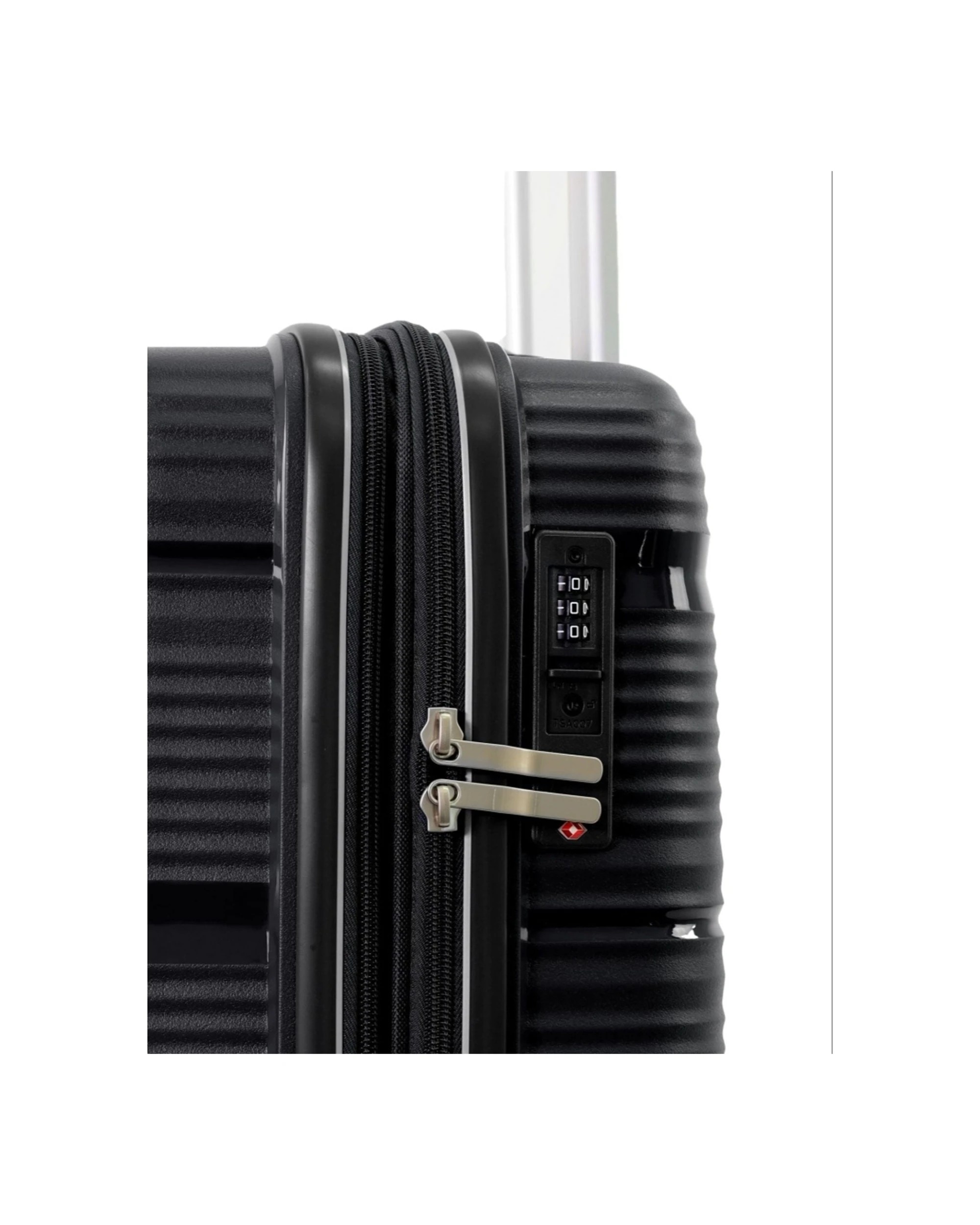 4 Pierre Cardin Normandy Large 123L Hard Shell Case Suitcase Travel Luggage - Black, 4 of 5