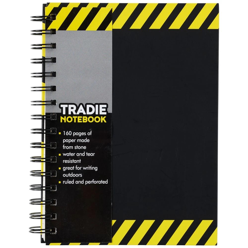1 J.Burrows Tradie Waterproof Notebook A5 160 Page, 1 of 3