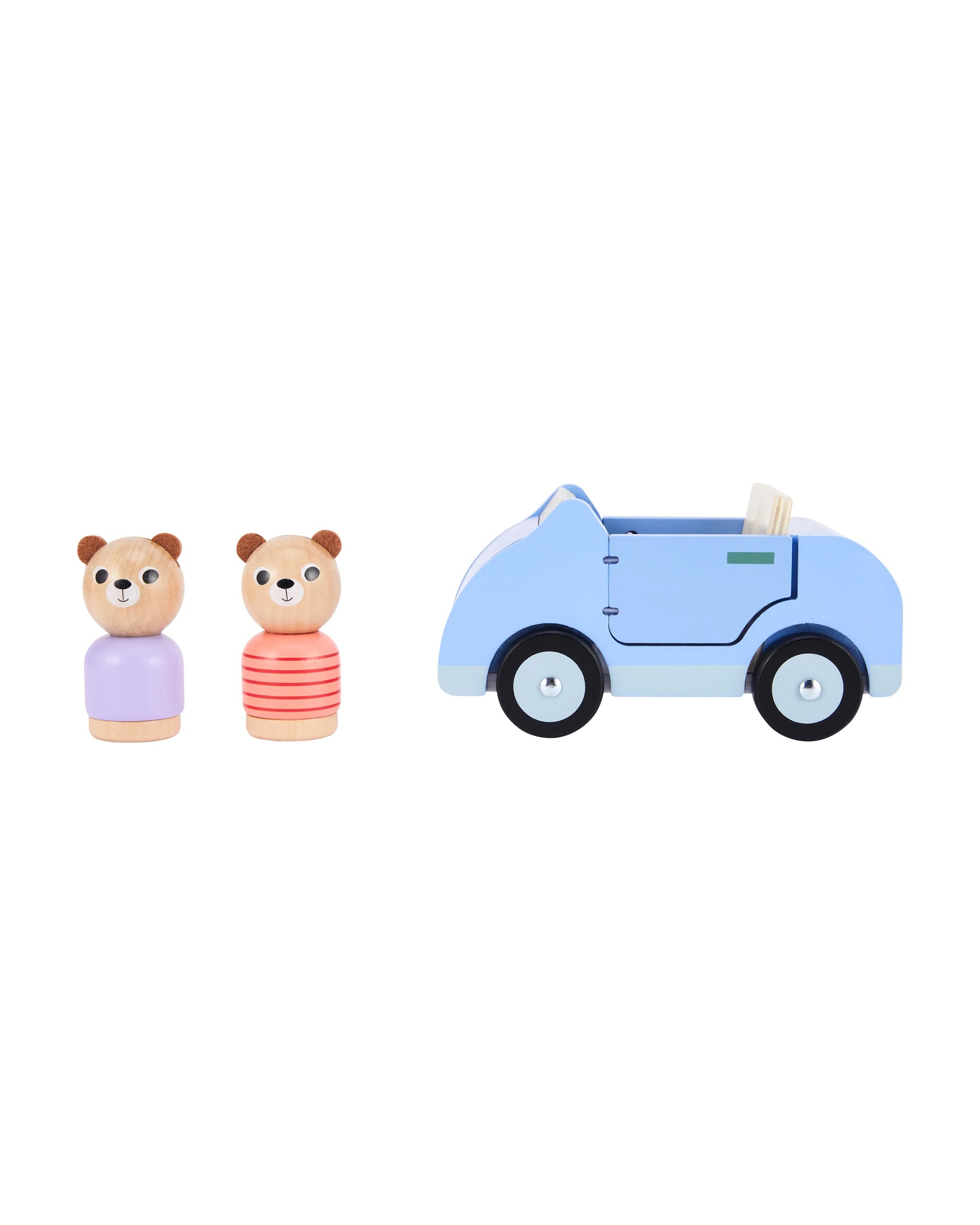 2 Wooden Bear Car Set, 2 of 9