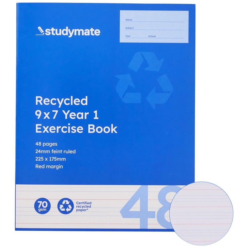 1 Studymate A4 Premium Exercise Book QLD Year 1 48Pg, 1 of 3