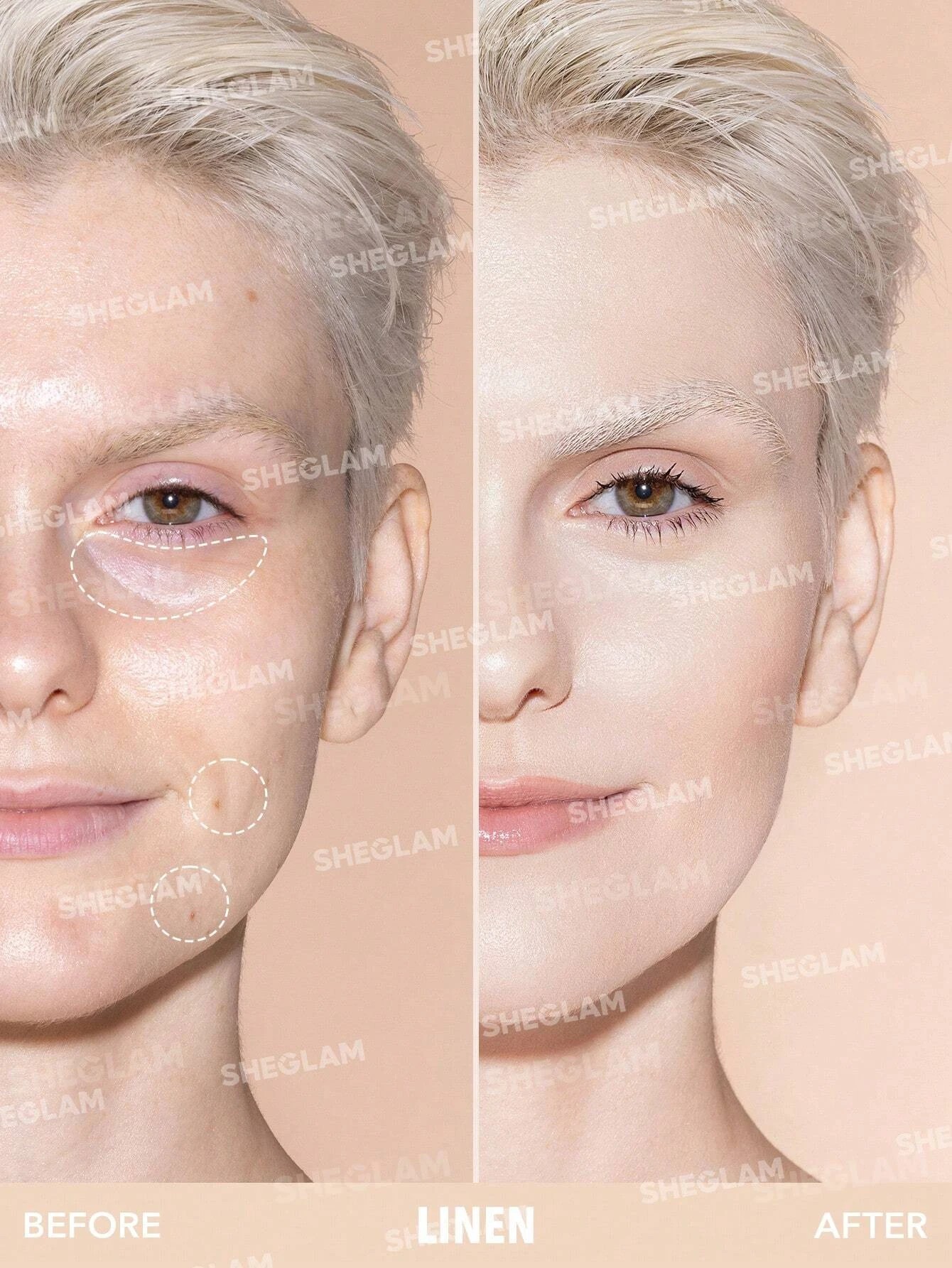 2 SHEGLAM Like Magic 12HR Full Coverage Concealer - Linen, 2 of 8