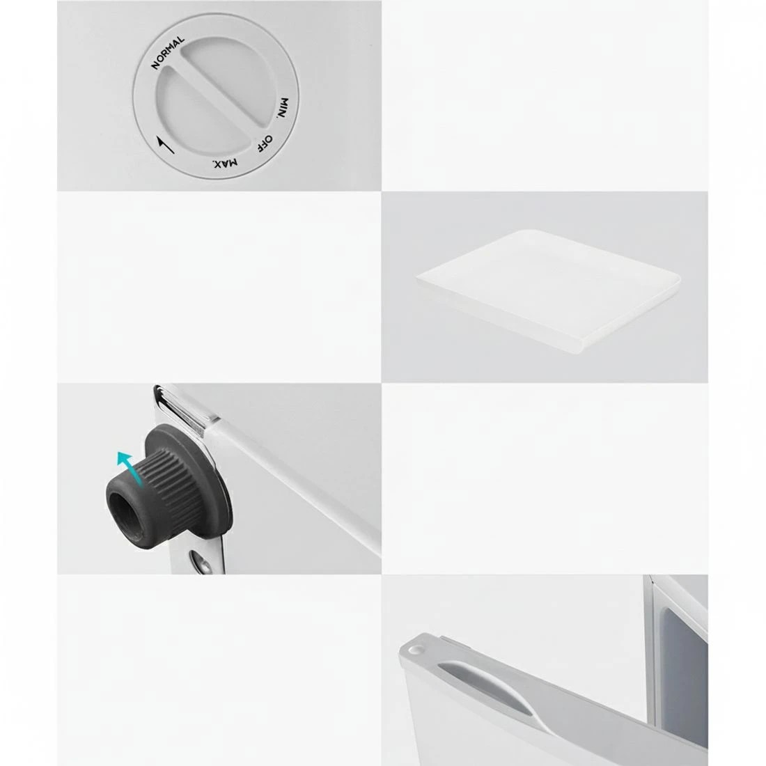 6 Devanti 42L Upright Freezer Fridge - White, 6 of 6