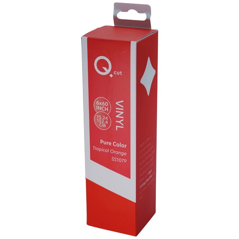 1 Qcut Classic Vinyl 6x6 Tropical Orange, 1 of 3